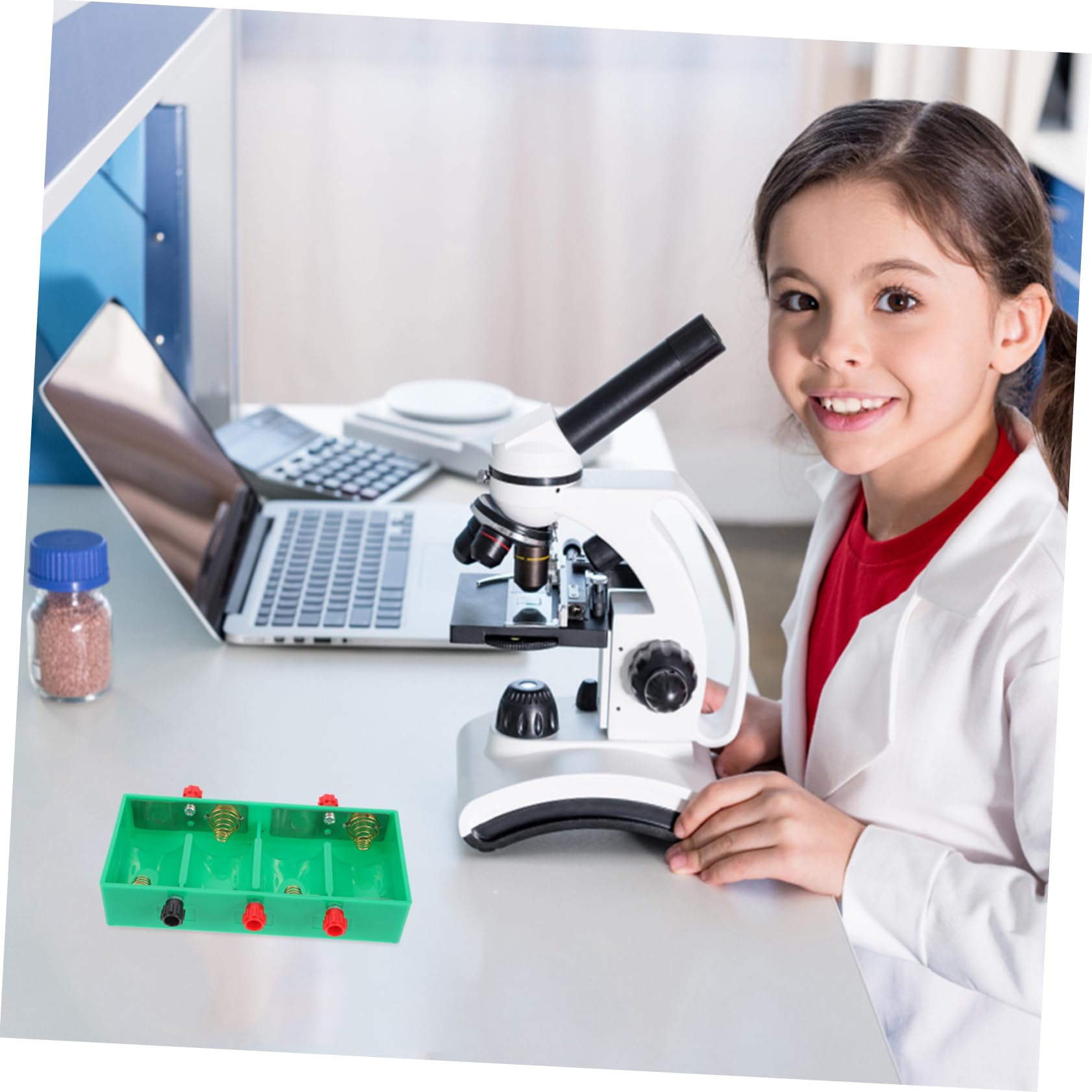 DOITOOL Physics Experiment Battery Case - Durable School Lab Battery Box with Stable & Reliable Performance for Science Class Projects and STEM Education