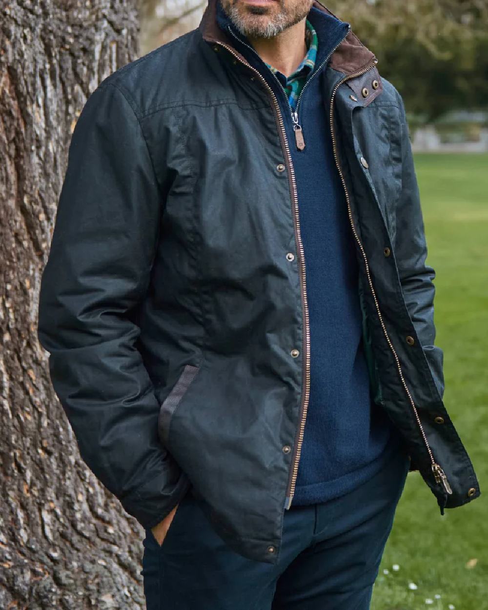 Dubarry Carrickfergus Waxed Jacket - Waterproof Men's Outdoor Coat for Hiking, Fishing & Country Wear