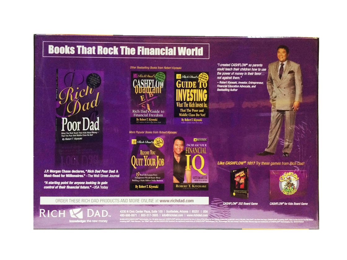 Rich Dad Cashflow 101 Board Game by Robert Kiyosaki - Financial Strategy & Investing Education Game for Adults & Families - Escape the Rat Race - Perfect for Financial Literacy Learning & Family Game Nights