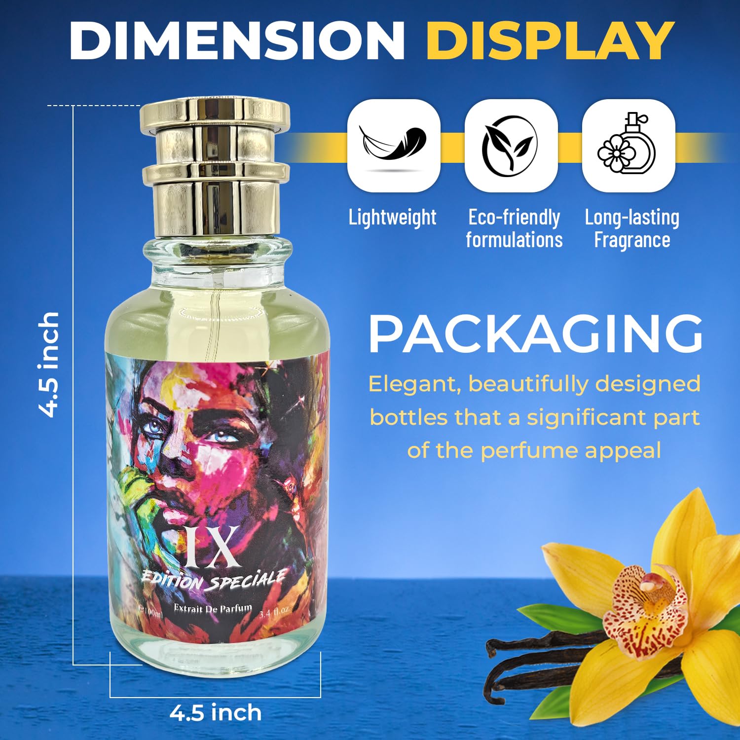 IX Edition Speciale Perfume for Women & Men | Impression of Parisi Terroni Unisex Extrait de Parfum | 3.4 Fl Oz / 100ml | Long Lasting 8-10 Hours | Perfect for Date Night, Office & Special Occasions