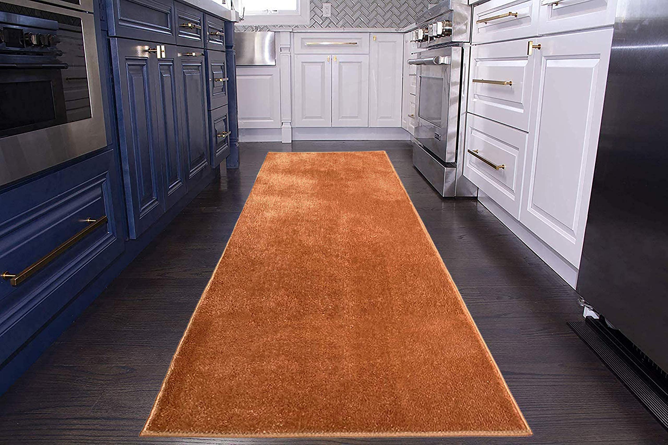 Custom Size Runner Rug - Solid Color Non-Slip Extra Long Hallway Runner (36