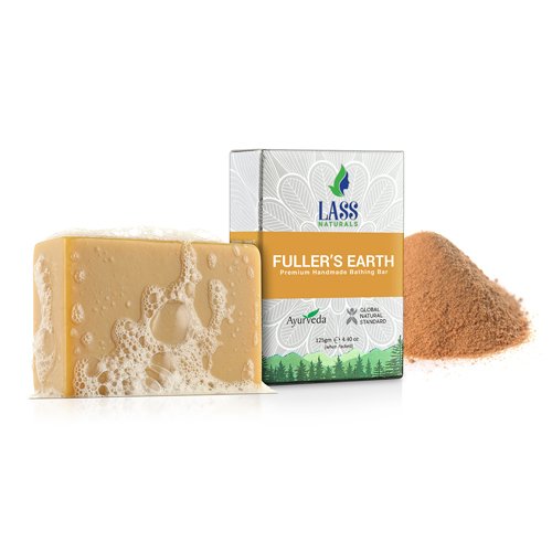 Lass Naturals Earth Soap 125g | Premium Handmade Bar Soap with Pure Essential Oils | Natural Body Care & Moisturizing Bath Bar | Perfect for Sensitive Skin & Eco-Friendly Gifts