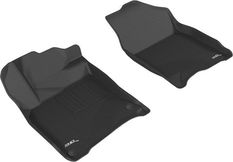 3D MAXpider Custom Fit Floor Mats for 2016-2020 Honda Civic Kagu - 1st Row All-Weather Protection (Black) | Perfect for Daily Commute, Road Trips & Winter Driving