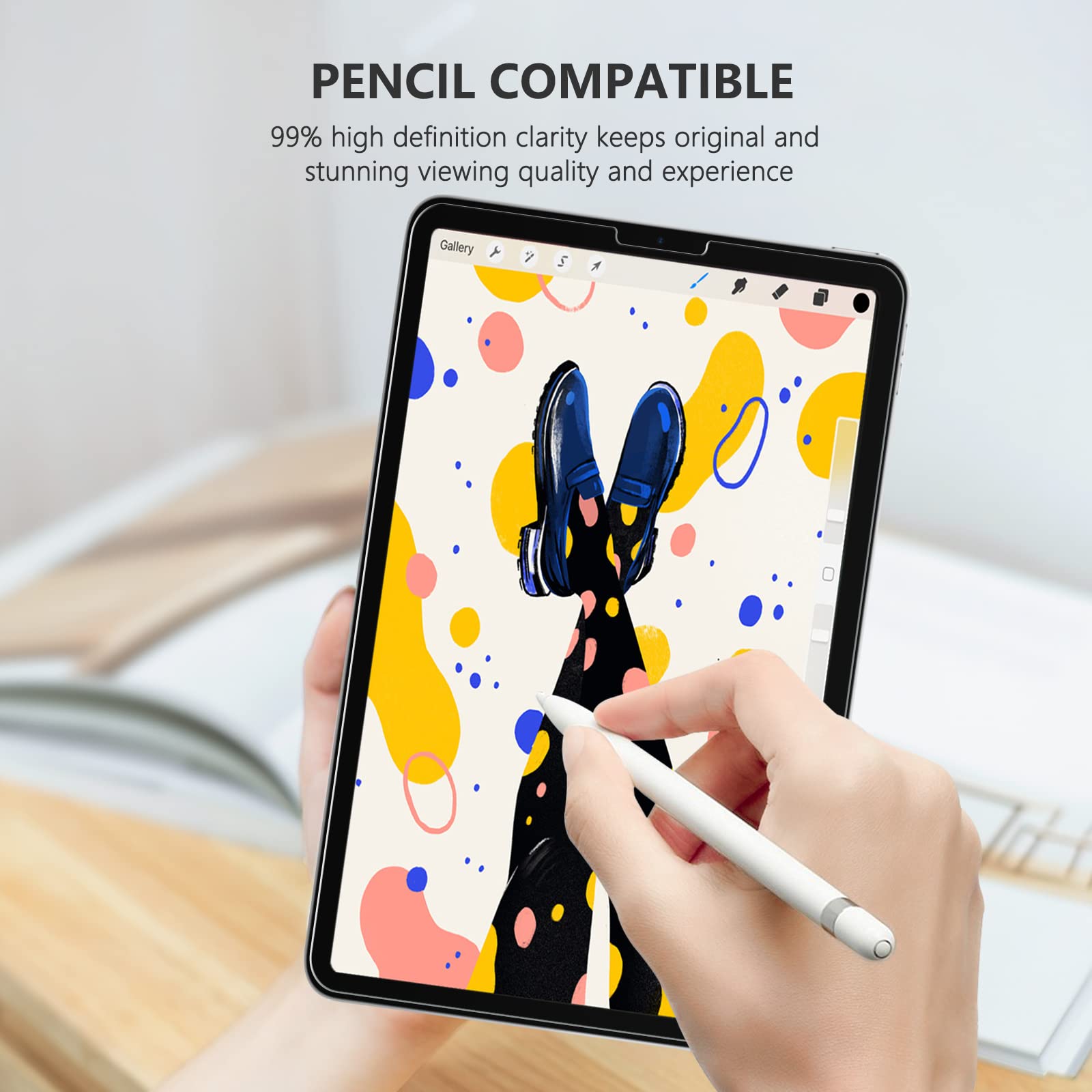 SPARIN 2 Pack Tempered Glass Screen Protector for iPad Air 5/4 (10.9 inch 2022/2020) & iPad Pro 11 (2022/2021/2020/2018) - Anti-Scratch, Bubble-Free, HD Clear Protection for Work, Study & Entertainment