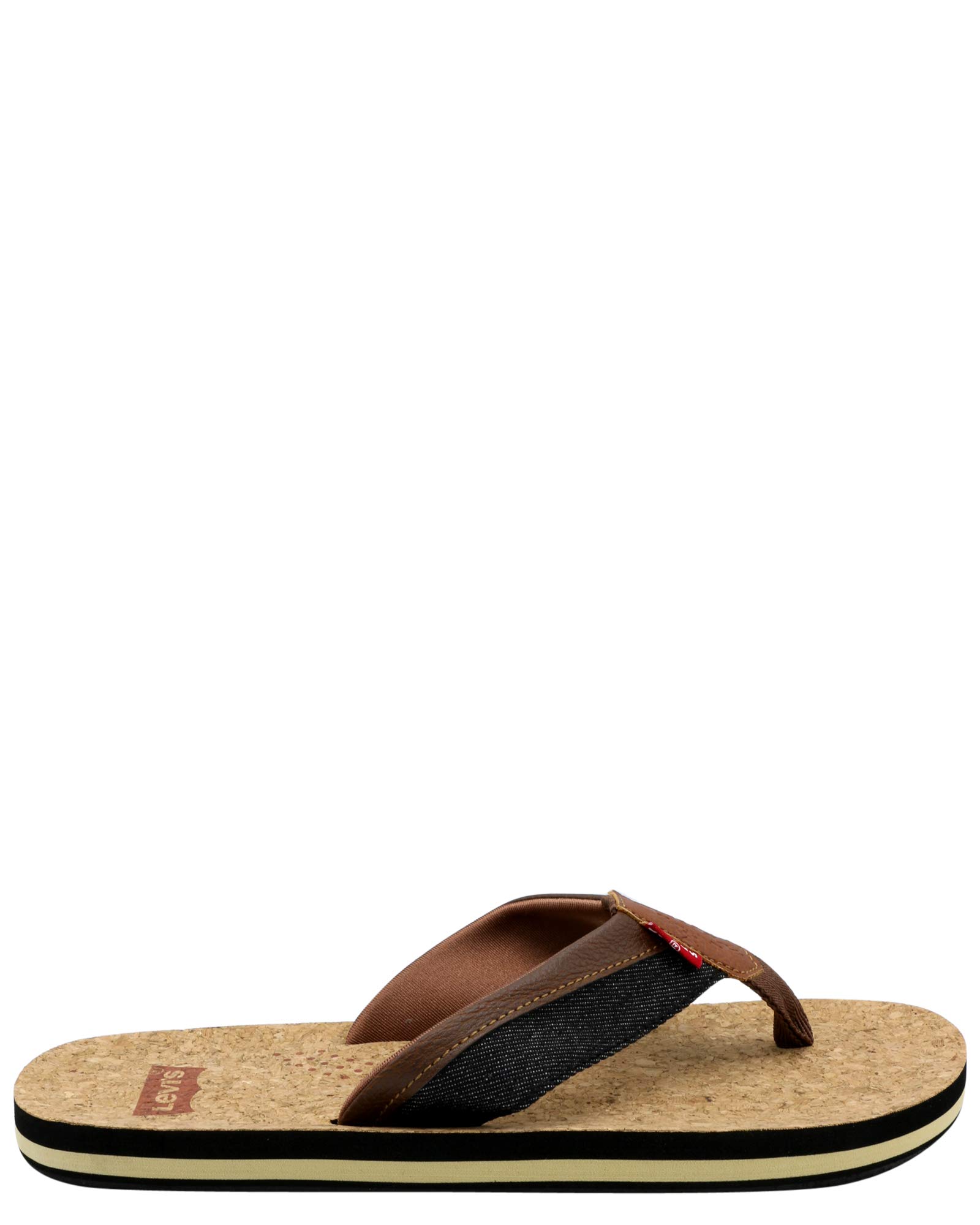 Levi's Men's Vista Cork Shoes - Black/Brown, Size 8.0 | Comfortable & Stylish Casual Sneakers for Everyday Wear, Walking & Outdoor Activities
