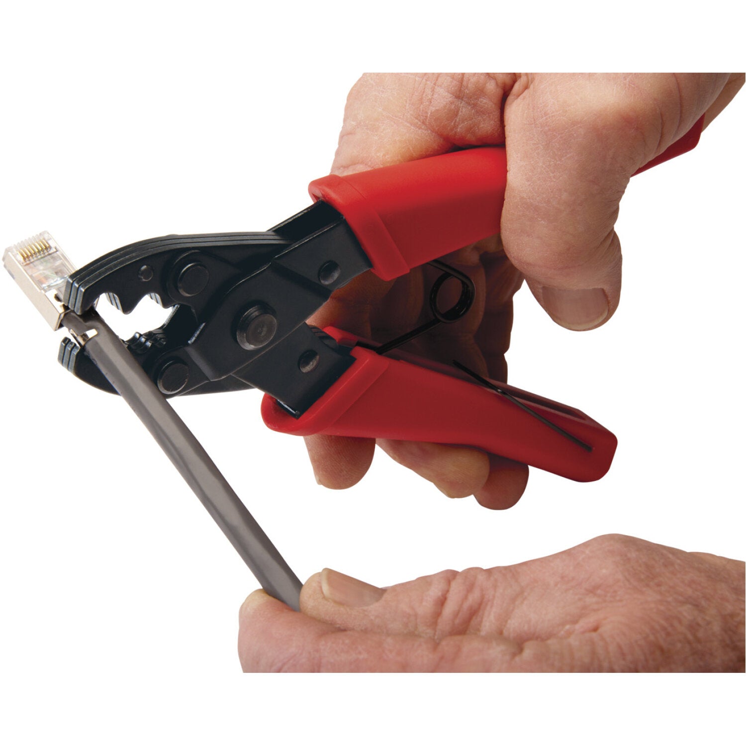 Platinum Tools 90170 Tele TitanXg RJ45 Termination Kit with Standard Connectors - Professional Network Cable Installation Tool Set in Durable Plastic Case - Perfect for IT Technicians & Home Networking Projects