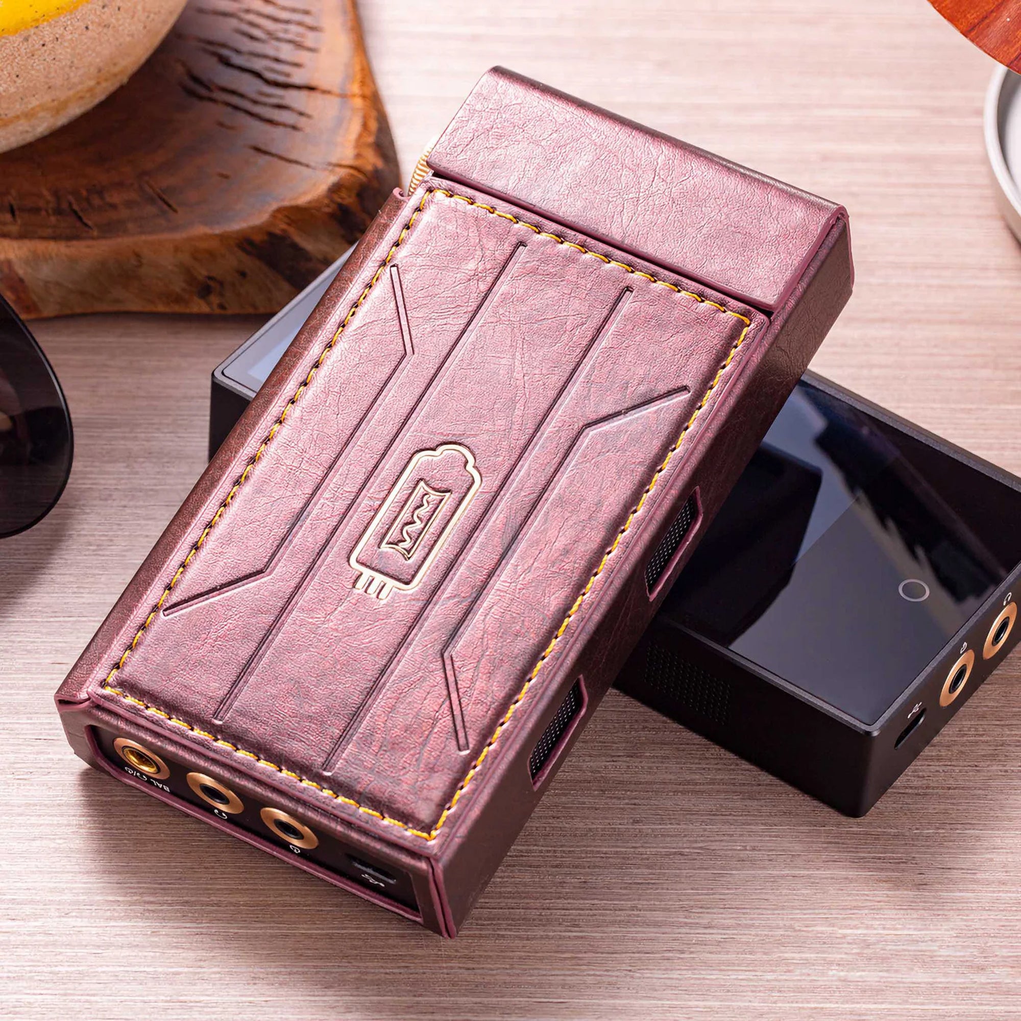 Premium Cayin N3Ultra Leather Case - Durable Protective Cover for Portable Audio Player - Perfect for Travel, Commuting & Audiophile Enthusiasts