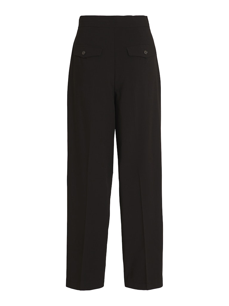 Lory High Waisted Pleated Pants for Women - Black - Office Work & Casual Wear - Comfortable Stretch Trousers for Business & Everyday Outfits