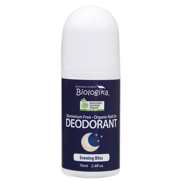Biologika Organic Deodorant for Women & Men - Natural Aluminum Free Evening Bliss Scent - Long Lasting Odor Protection for Daily Use & Nighttime Comfort