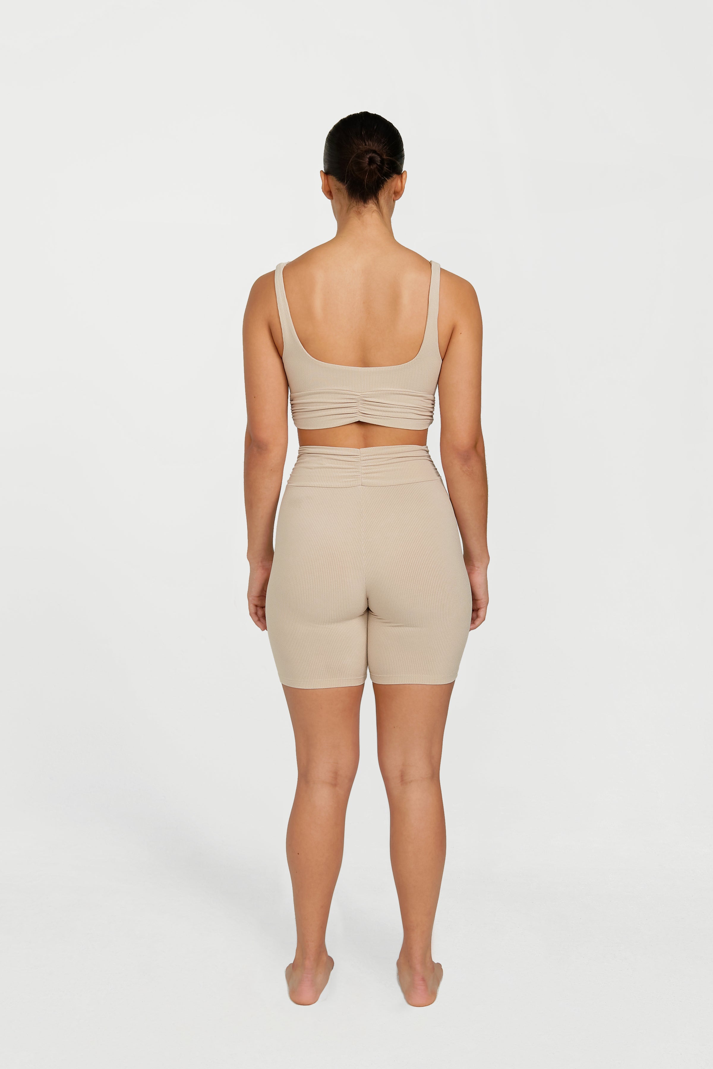 Demi V Cut Shorts for Women - High Waist Coconut Stretch Denim Shorts | Perfect for Summer, Beach, and Casual Outings