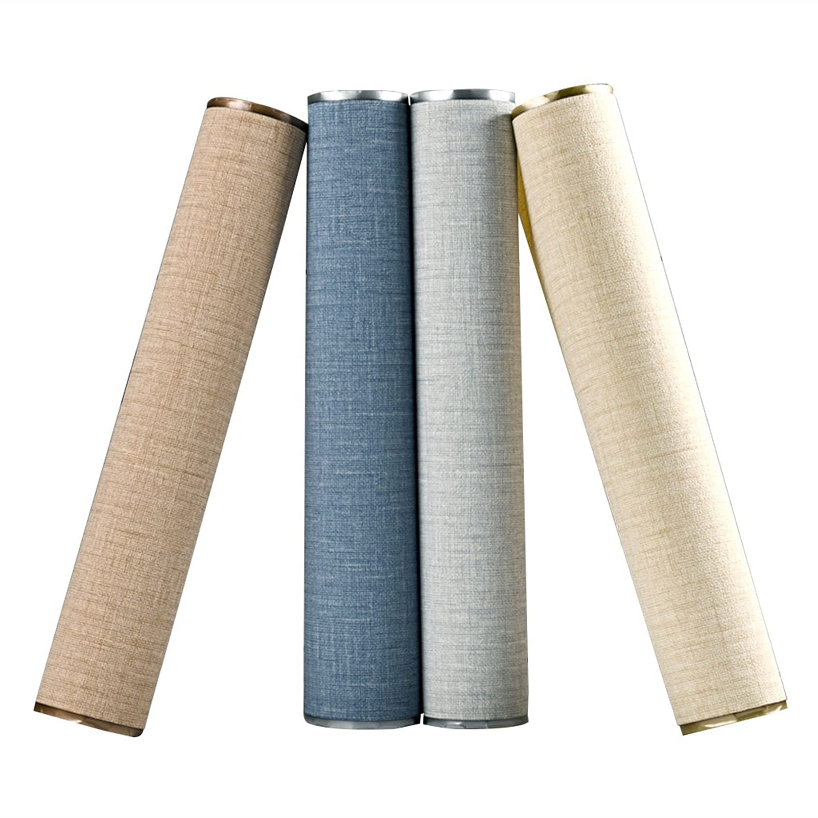 Modern 3D Suede Vertical Stripes Wallpaper - Gray Textured Wall Covering for Living Room, Sofa & TV Background | Peel & Stick Self-Adhesive Wall Stickers | Easy Home Decor Upgrade for Bedroom, Office & Dorm