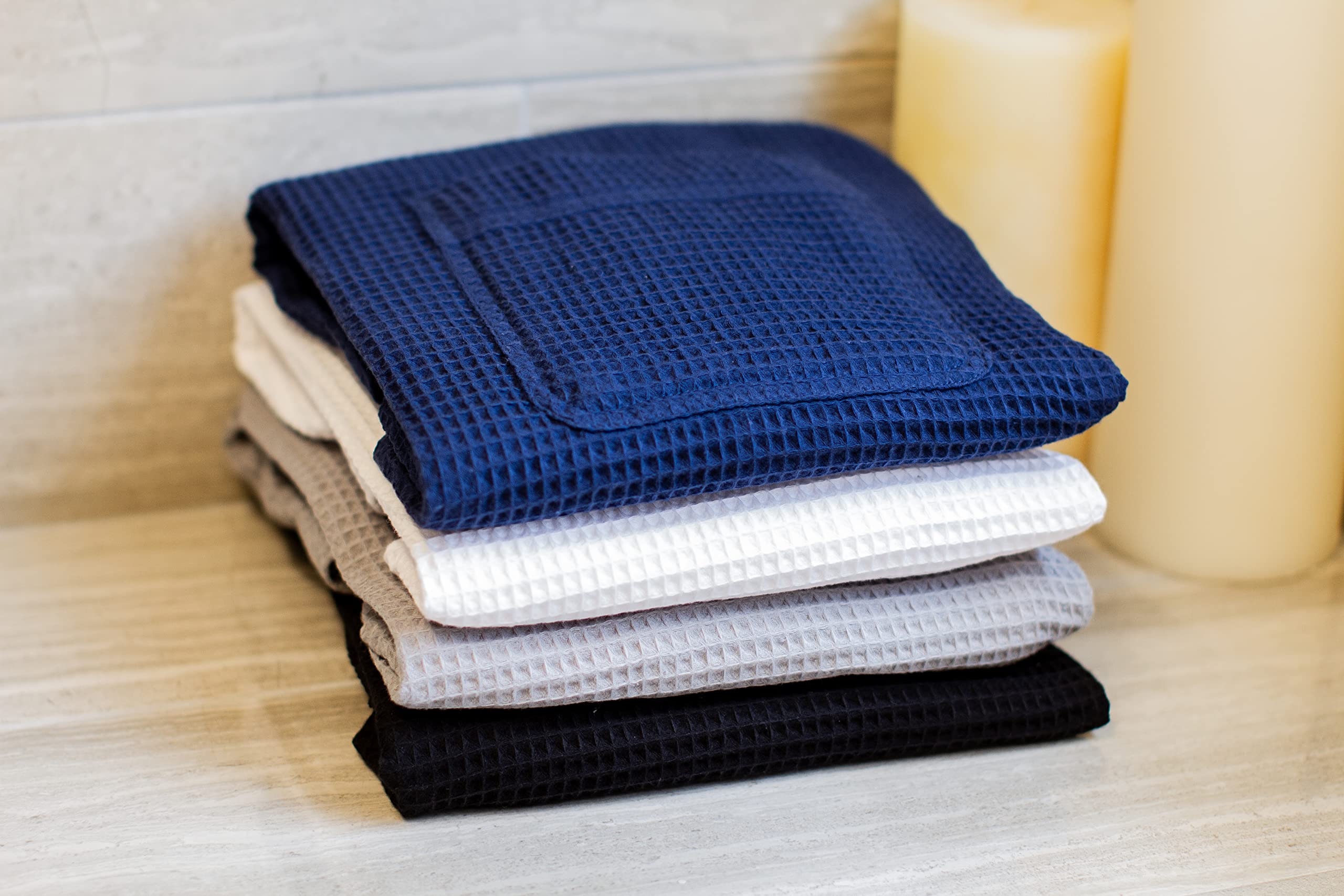 Men's Sauna Waffle Wrap - Ultra Absorbent Gym, Spa, Bath & Shower Towel Wrap - Perfect for Post-Workout, Relaxation & Self-Care