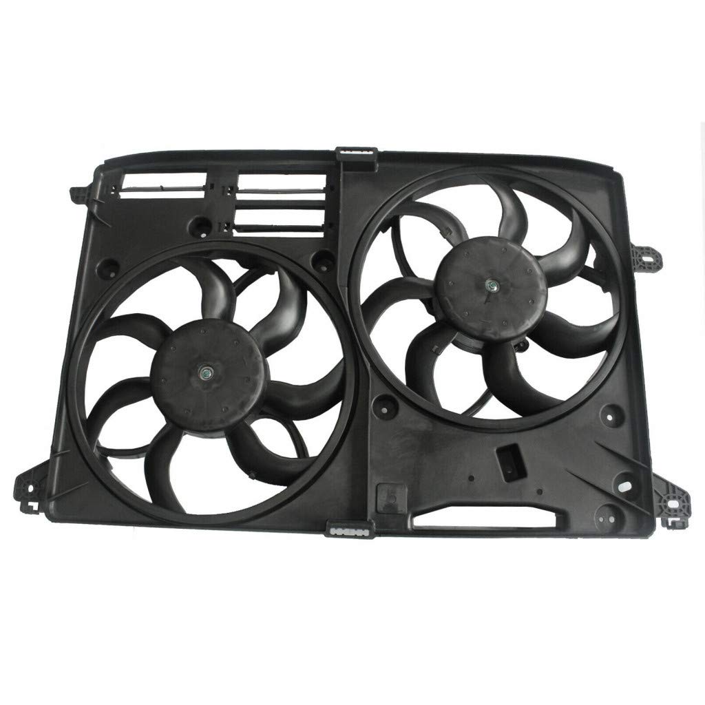 2017-2018-2019 Ford Fusion 2.0L Turbo Radiator & A/C Condenser Fan Assembly Replacement for FO3115221 FG9Z-8C607-A | Perfect for Cooling System Repair & Maintenance