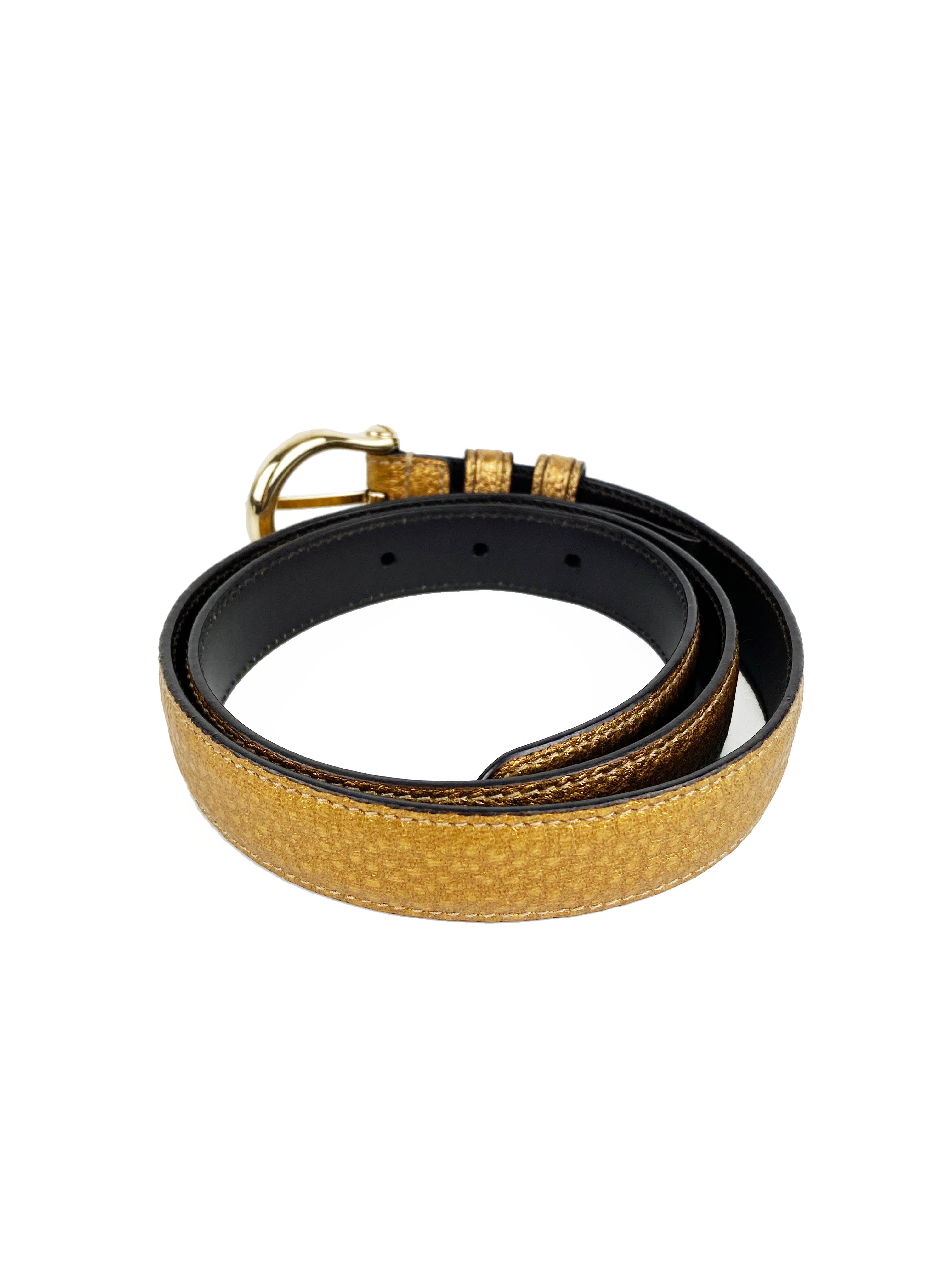 Gucci Bronze Bee Buckle Leather Belt for Men & Women - Stylish Designer Fashion Accessory for Casual & Formal Outfits | Perfect for Office, Parties & Everyday Wear