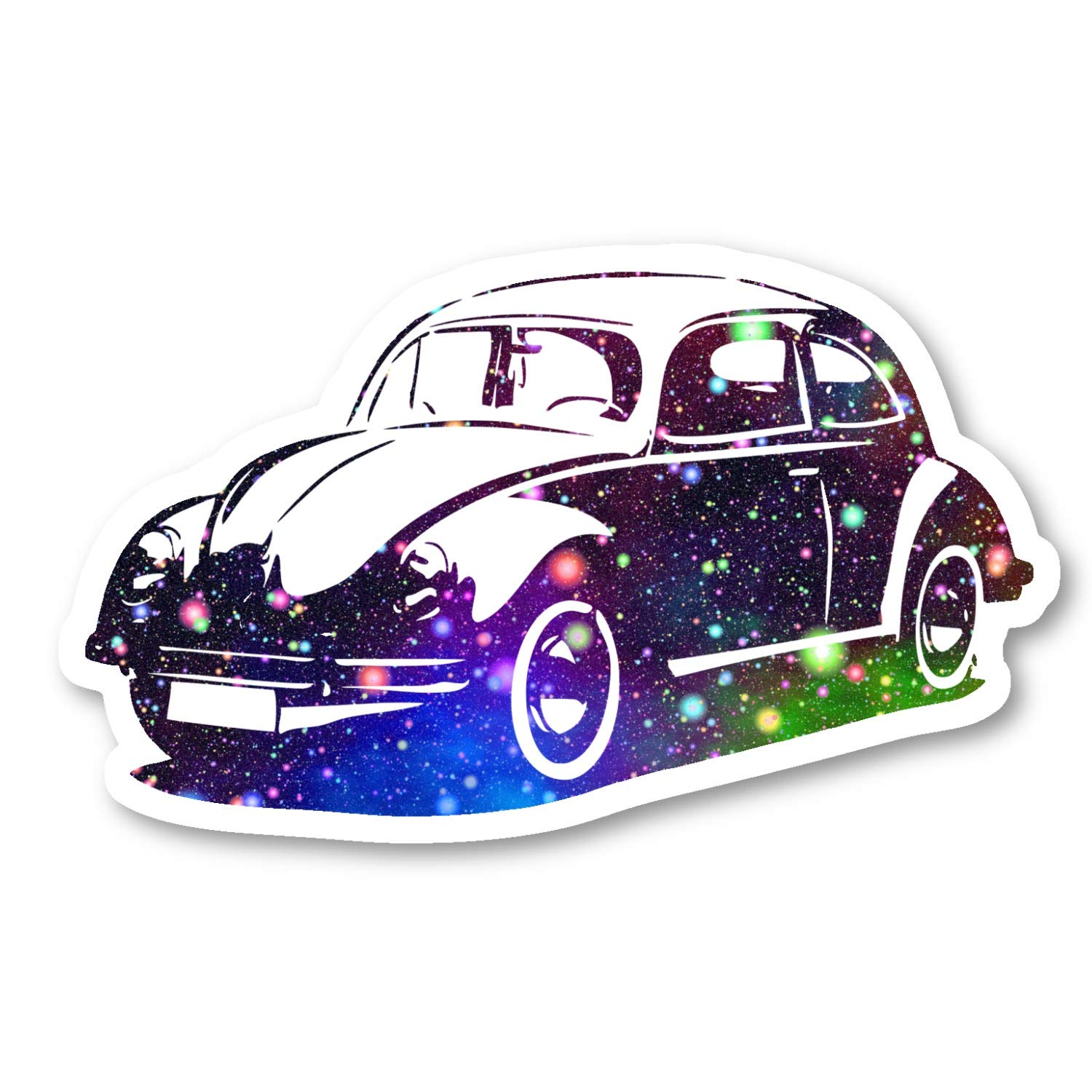 Galaxy Car Stickers 4 Pack - 2.5 Inch Vinyl Decals for Laptop, Phone, Tablet, Water Bottle - Space Themed Stickers for Kids & Adults - Perfect for School, Office, Travel & Personalizing Devices