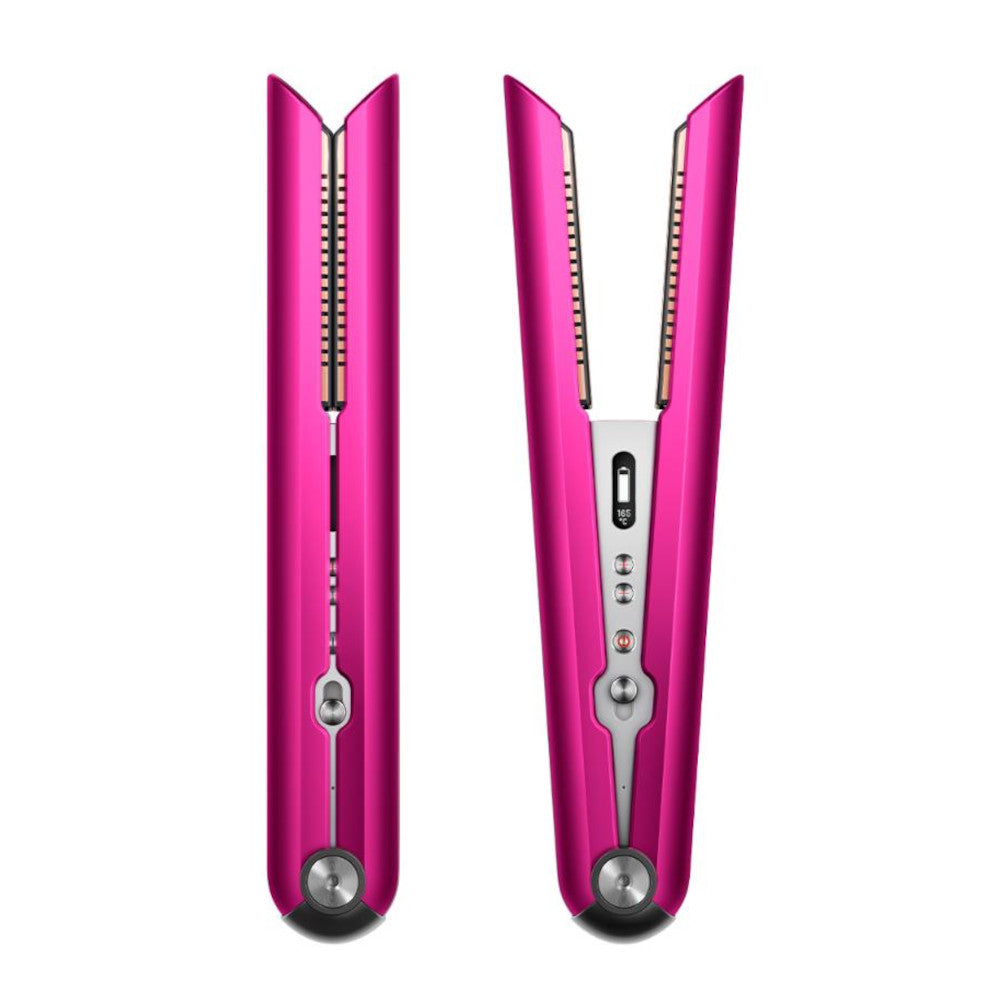 Dyson Corrale Hair Straightener - Refurbished in Excellent Condition with 1 Year Warranty (Fuchsia & Nickel) | Professional Salon-Quality Styling at Home for Smooth, Frizz-Free Hair