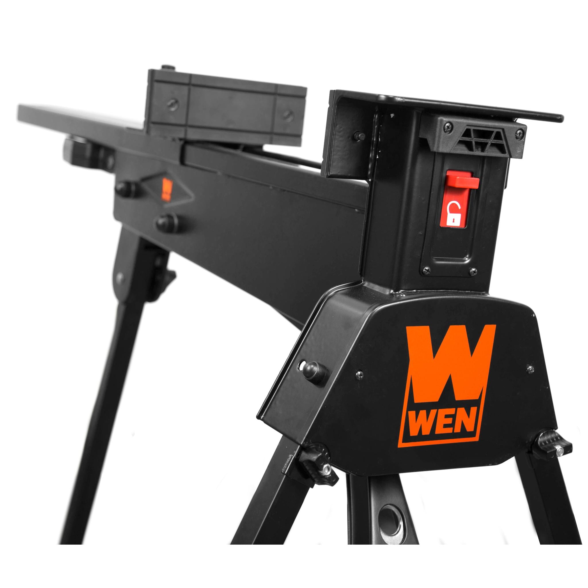 WEN WA601 Heavy Duty Portable Saw Horse - 600 LB Capacity Workbench for Woodworking, DIY Projects & Jobsite Support - Perfect for Contractors, Carpenters & Home Improvement