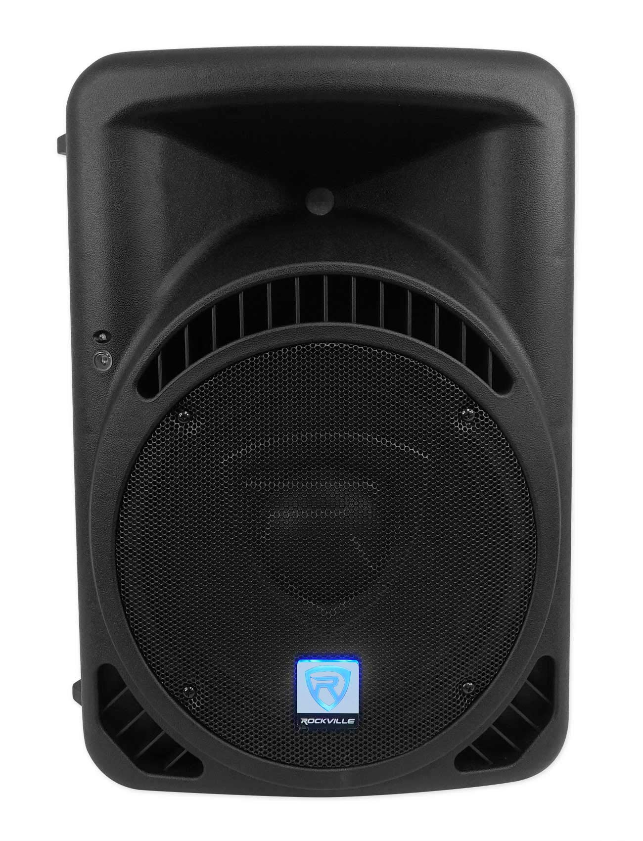 Rockville RPG12BT V2 12 Inch 800W Powered PA Speaker System with Bluetooth, Remote Control, 2-Band EQ, Dual Inputs & Deep Bass - Ideal for DJ Gigs, Live Performances, Wedding Receptions & Outdoor Events (Black)