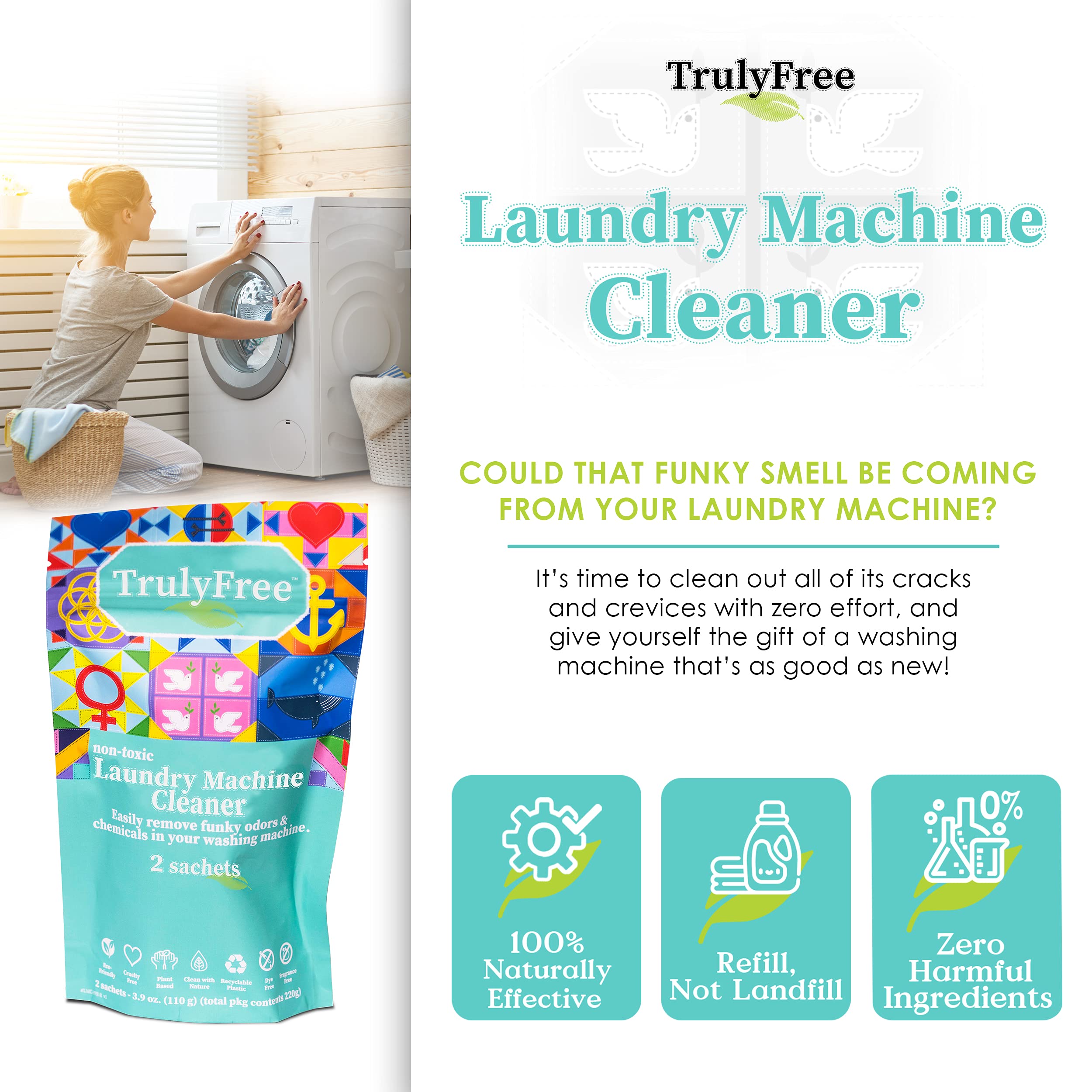 Best Dishwasher and Washing Machine Cleaner - Deep Cleaning Tablets for Appliances - Removes Limescale, Odors & Buildup - Ideal for Kitchen & Laundry Maintenance