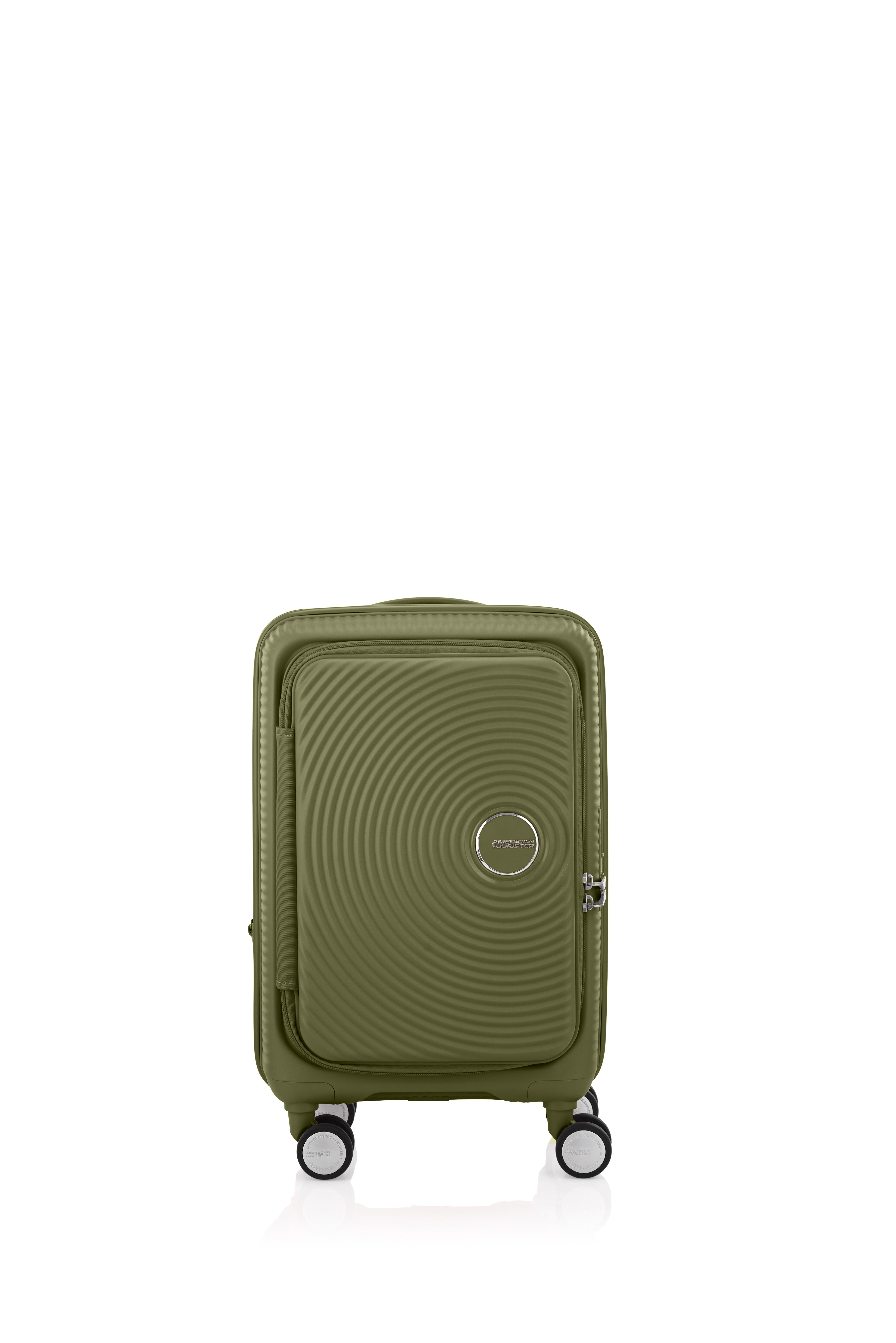 American Tourister Curio 55cm Book Opening Luggage - Khaki | Perfect for Business Trips & Weekend Getaways