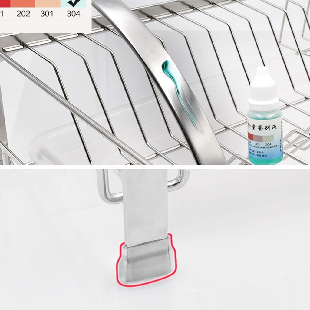 Kitchen Shelf Organizer - Standing Sink Holder Tray for Plates, Bowls & Cups - Tableware Storage Basket for Countertop, Kitchen Cabinet & Pantry Organization (Perfect for Small Spaces & Dish Drying)