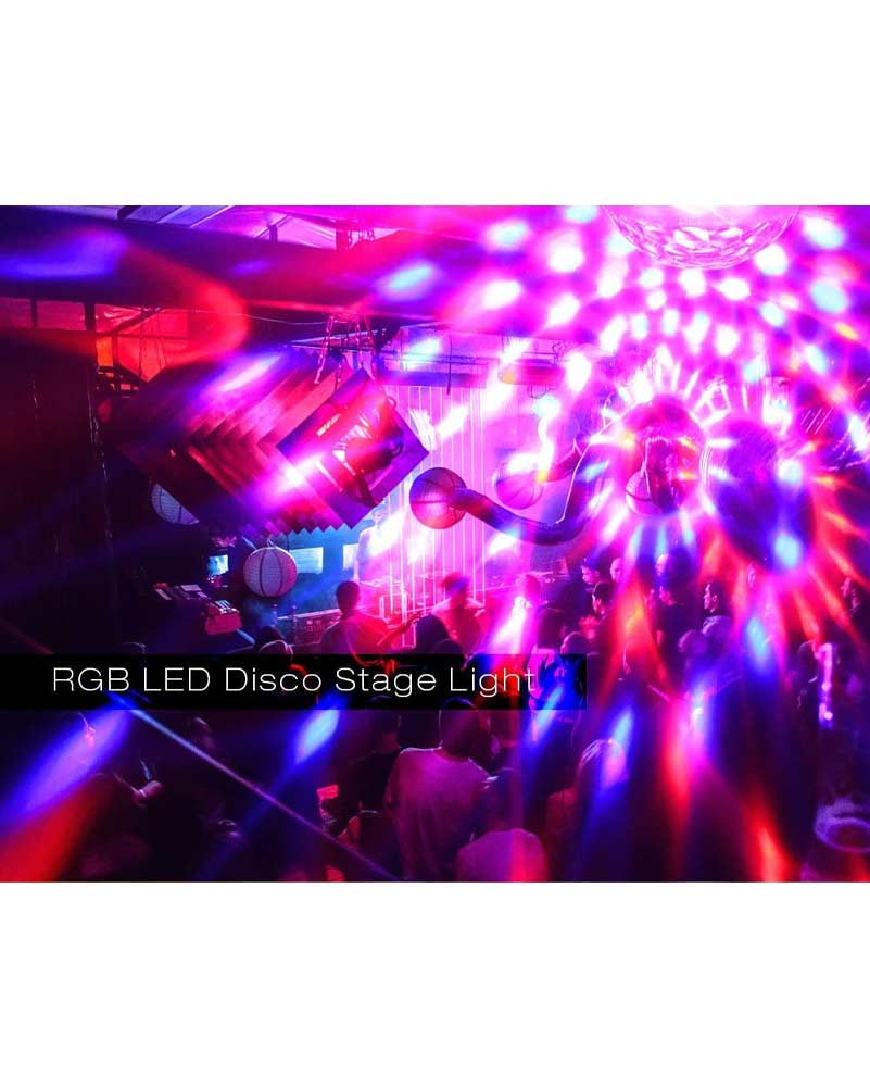 70s Disco CR Lite Mini Star Ball LED Party Light with Wire - Perfect for Dance Parties, Home Decor & Nightclub Lighting
