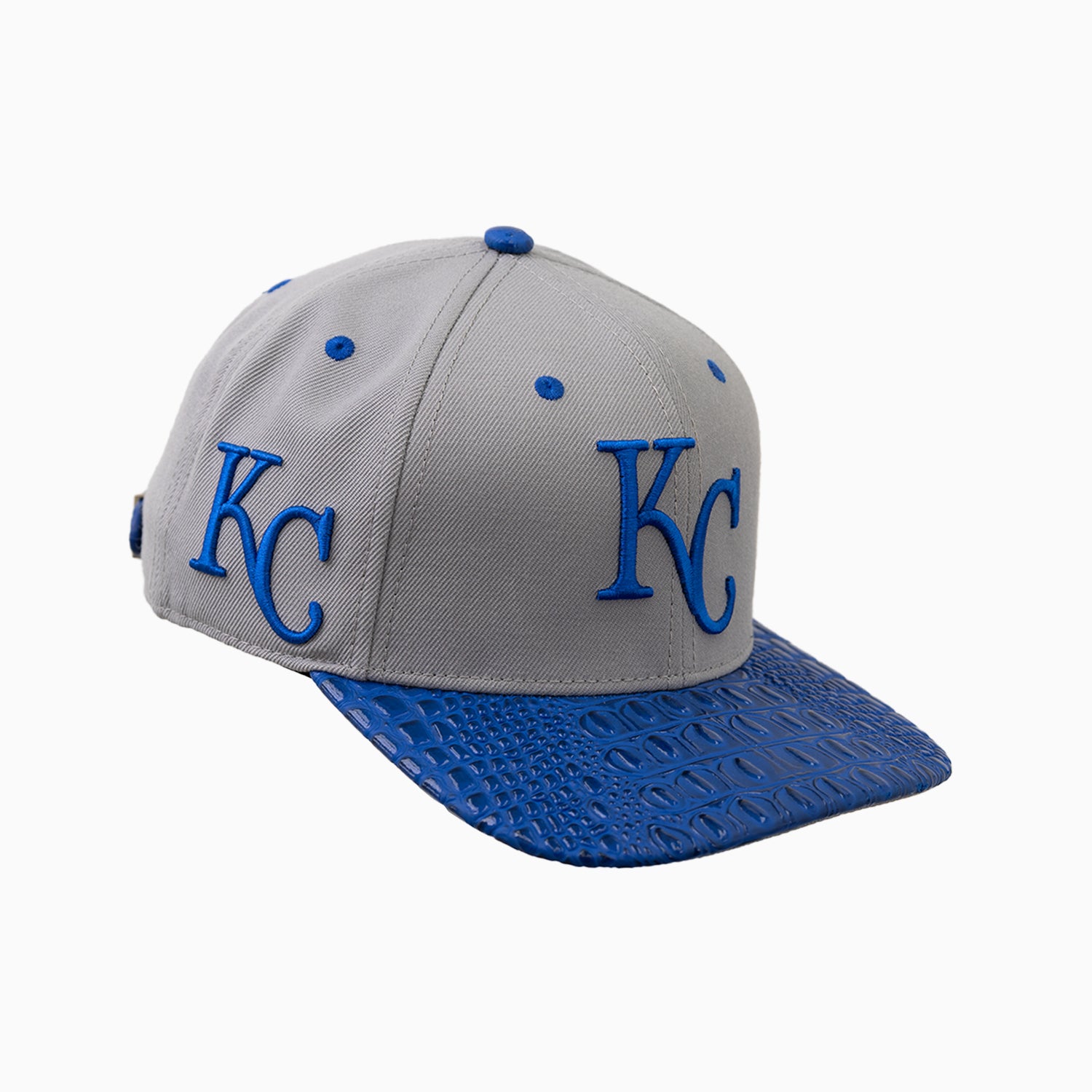 Kansas City Royals MLB Official Leather Visor Strapback Hat - Adjustable Baseball Cap for Men & Women - Perfect for Games, Outdoor Activities & Fan Gear