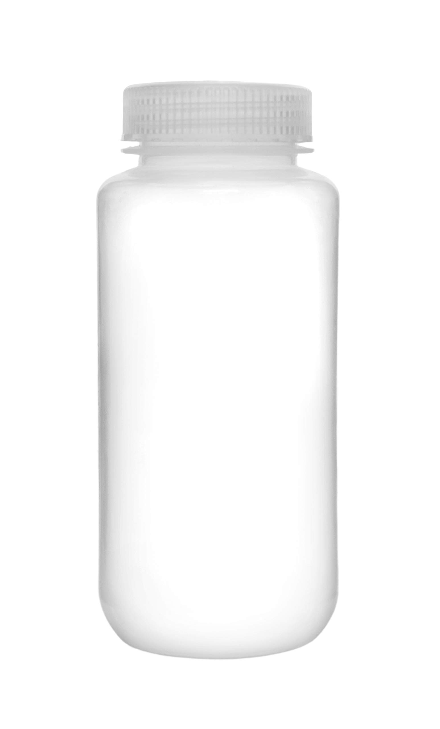 EISCO 12-Pack 500ml Reagent Bottles - Wide Mouth Screw Cap, Durable Polypropylene, Translucent Lab Bottles for Chemistry Experiments & Science Classrooms
