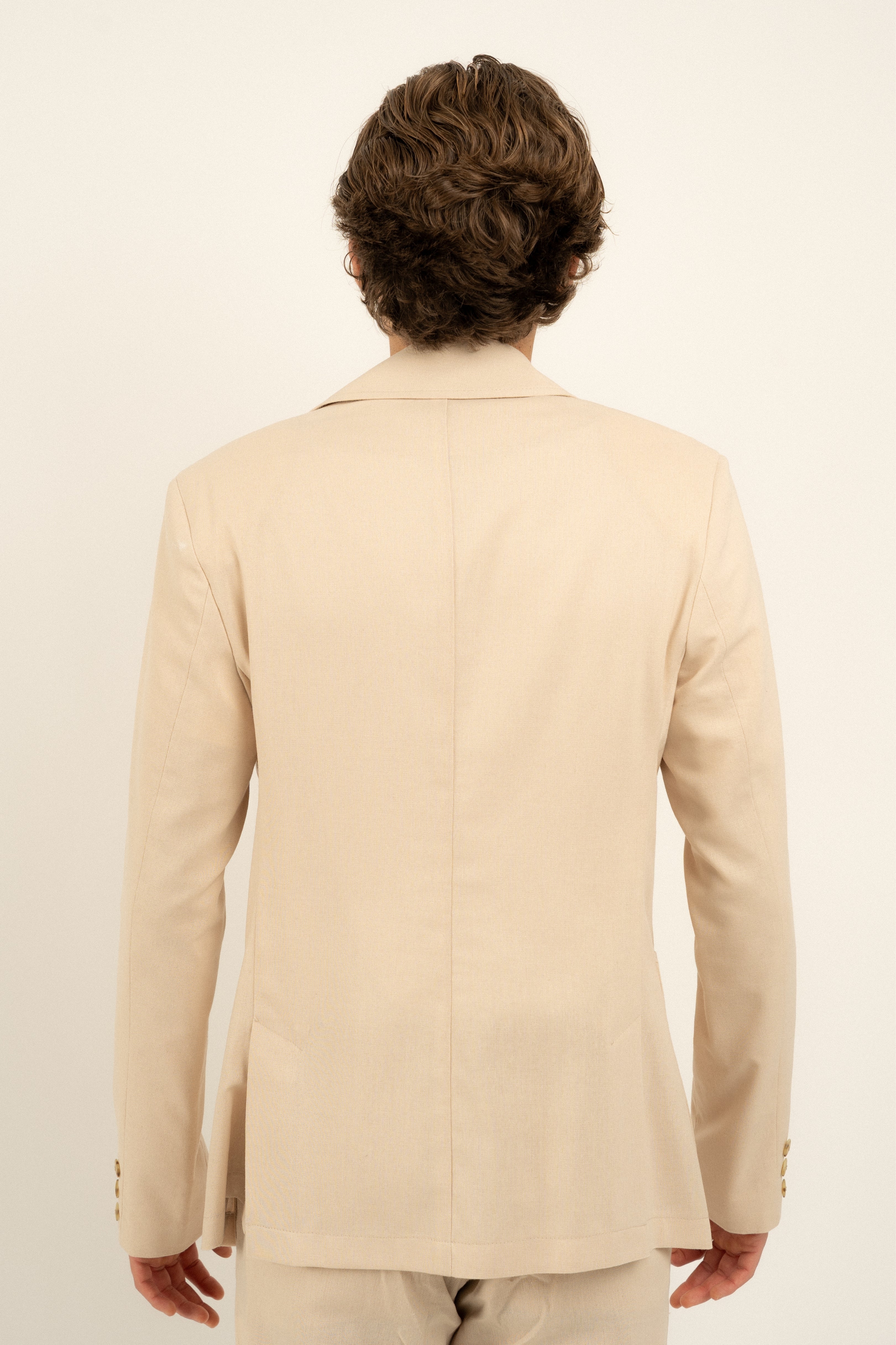 Newport Beige Linen Blazer for Women - Lightweight Summer Business Casual Jacket - Perfect for Office, Weddings & Outdoor Events