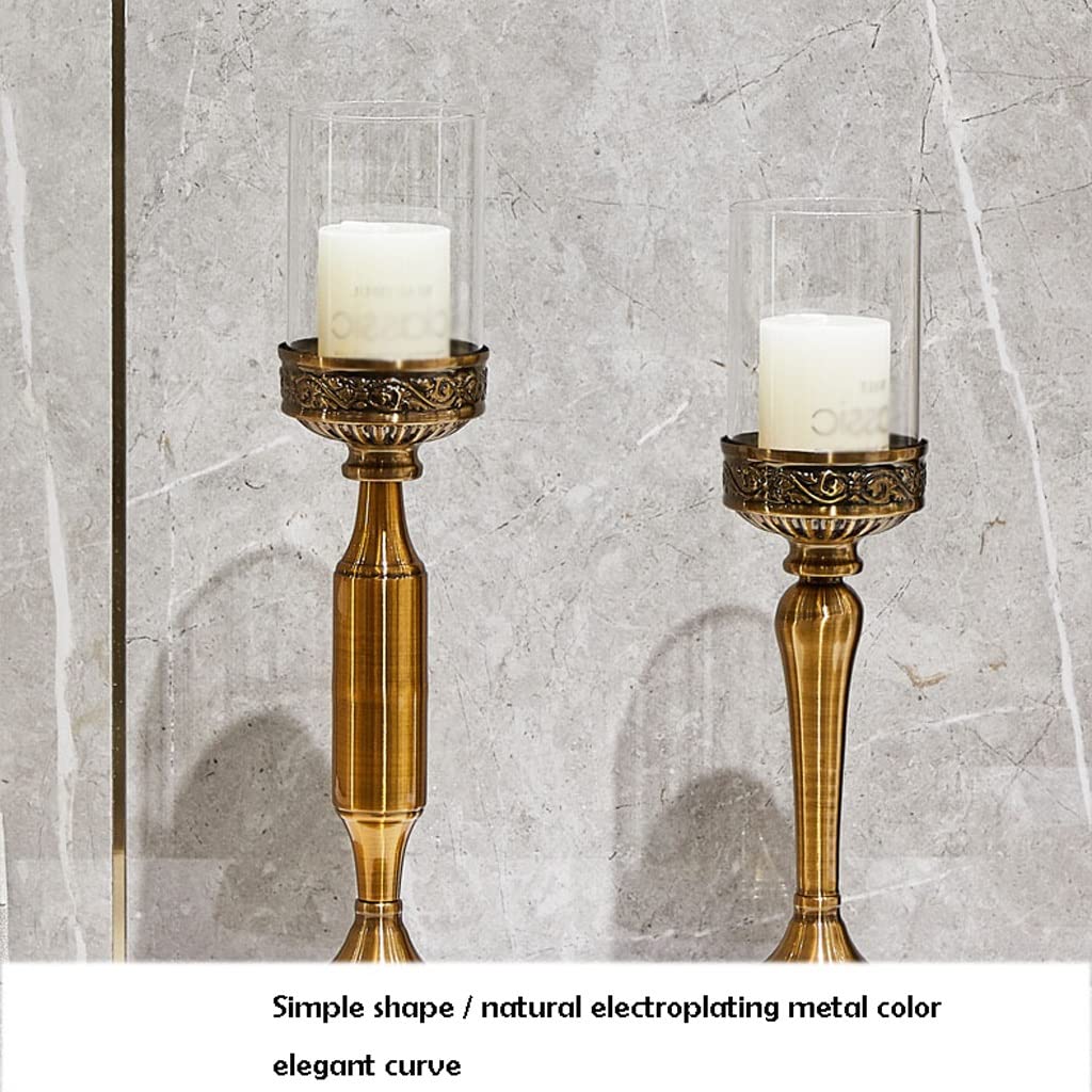 TOMYEUS European-Style Luxury Candle Holder - Elegant Candlestick for Weddings, Romantic Dinners & Home Decor (Size B) | Perfect for Centerpieces, Table Settings & Gift Giving