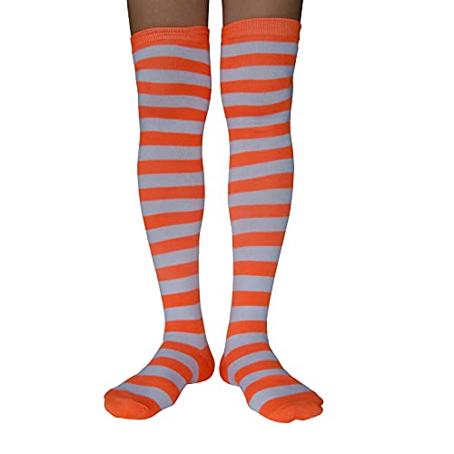 White and Orange Striped