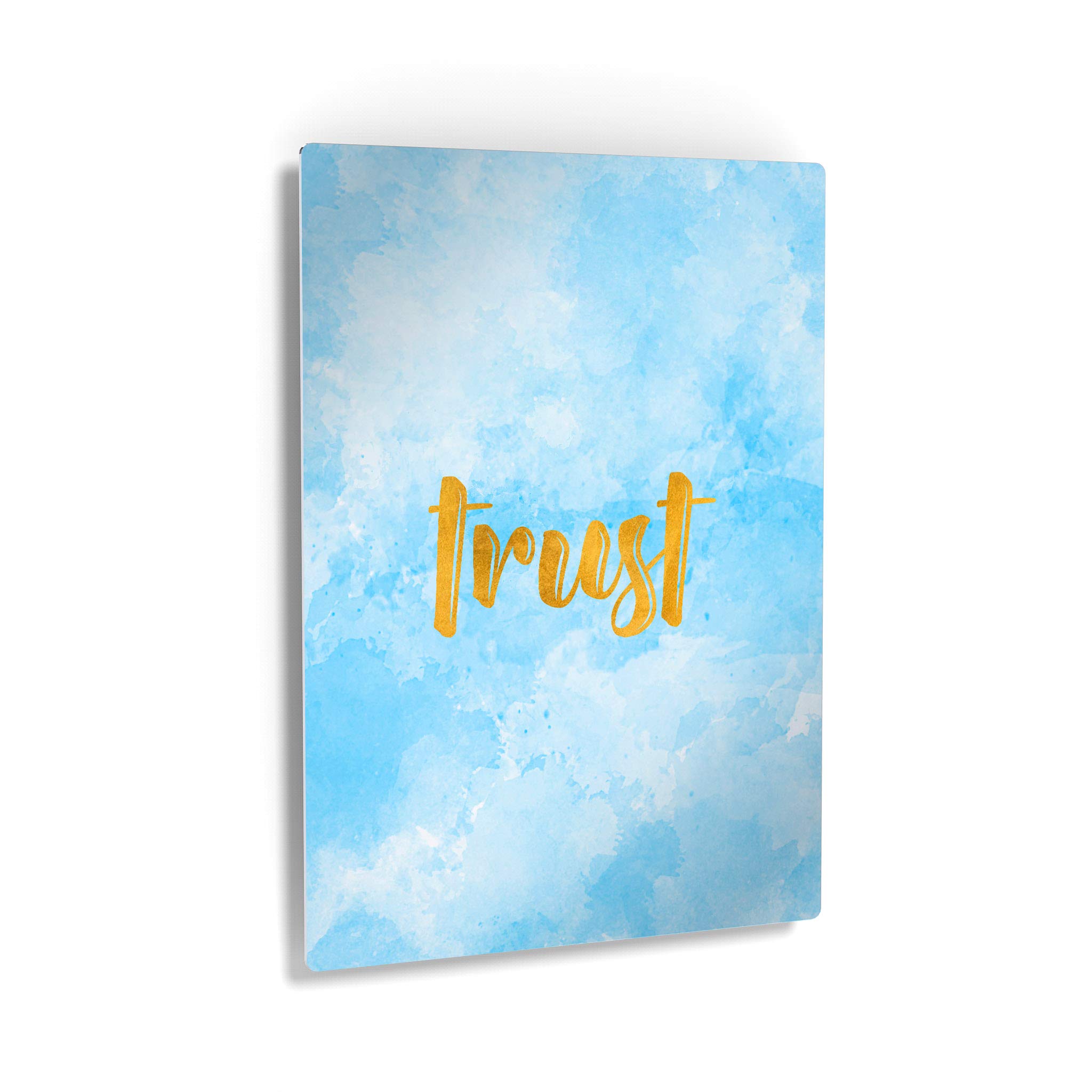Trust Scripture Wall Art - Christian Metal Print, Bible Verse Decor for Home & Church
