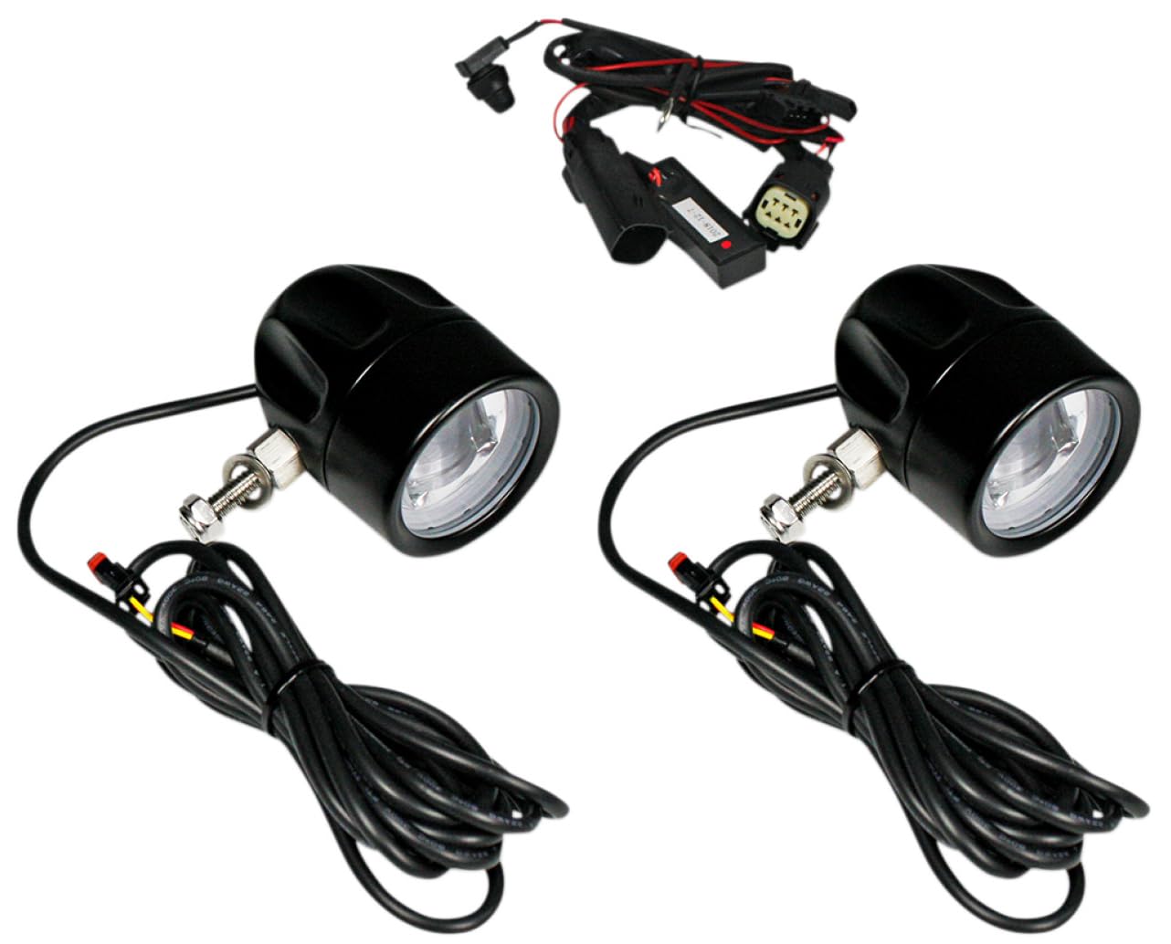 Custom Dynamics PB-FOG-BCM-B LED Halo Fog Lights - Black | High-Performance Fog Lights for Trucks & Jeeps | Off-Road & Night Driving Safety