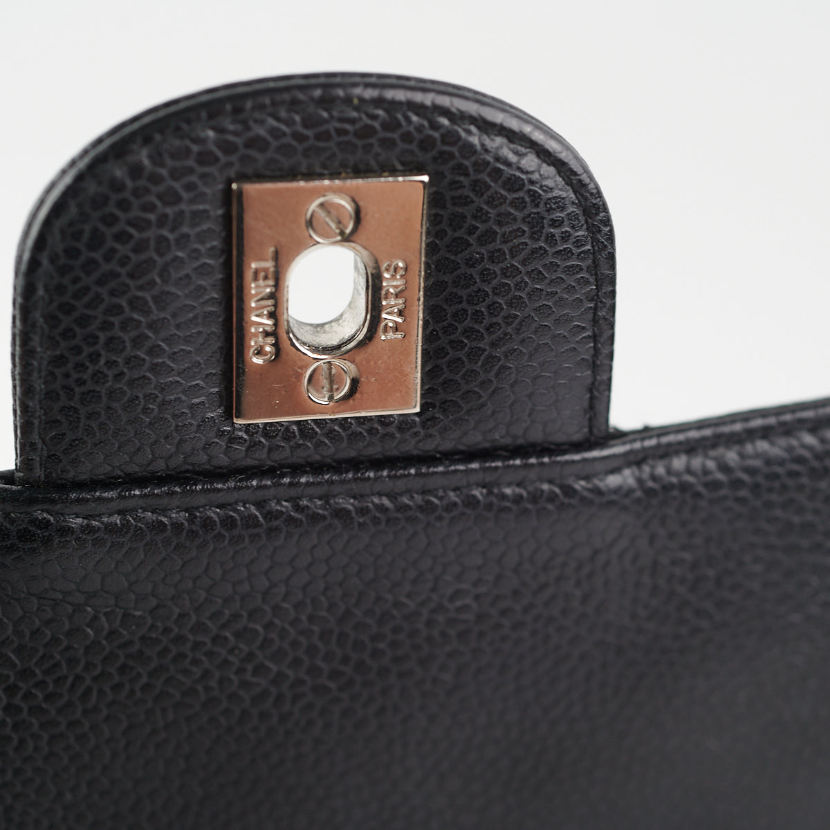 Chanel Caviar Leather Mini Square Crossbody Bag - Black Luxury Handbag for Women | Perfect for Evening Parties, Date Nights & Special Occasions