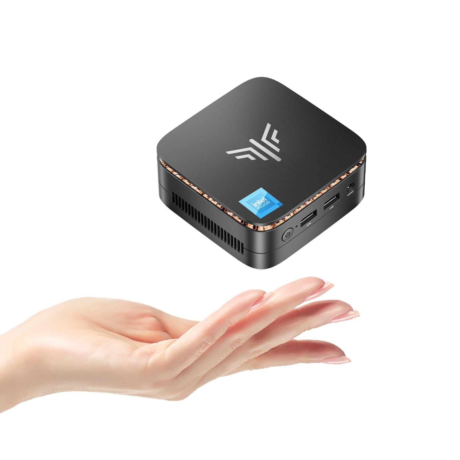 KAMRUI AK1PLUS Mini PC - Intel Alder Lake N97 Processor (Up to 3.6GHz), 16GB RAM 512GB SSD, Compact Desktop Computer with 2.5