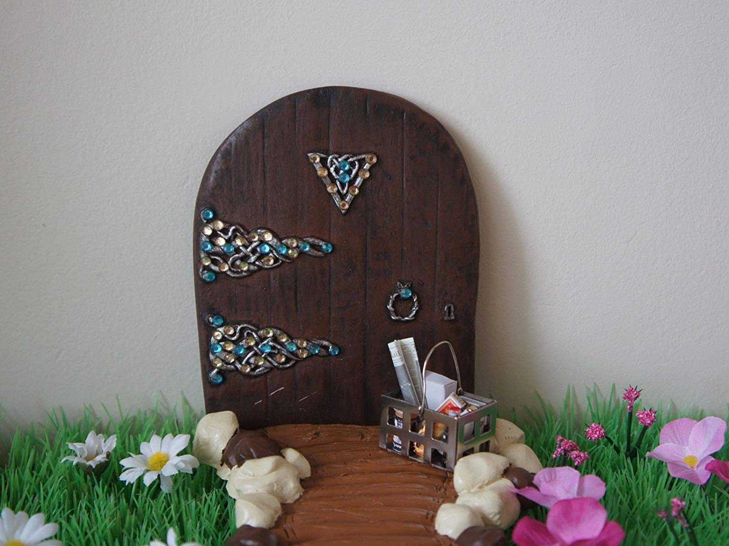 1:12 Miniature Fairy Hobbit Home Grocery Basket - for Dollhouse Decor