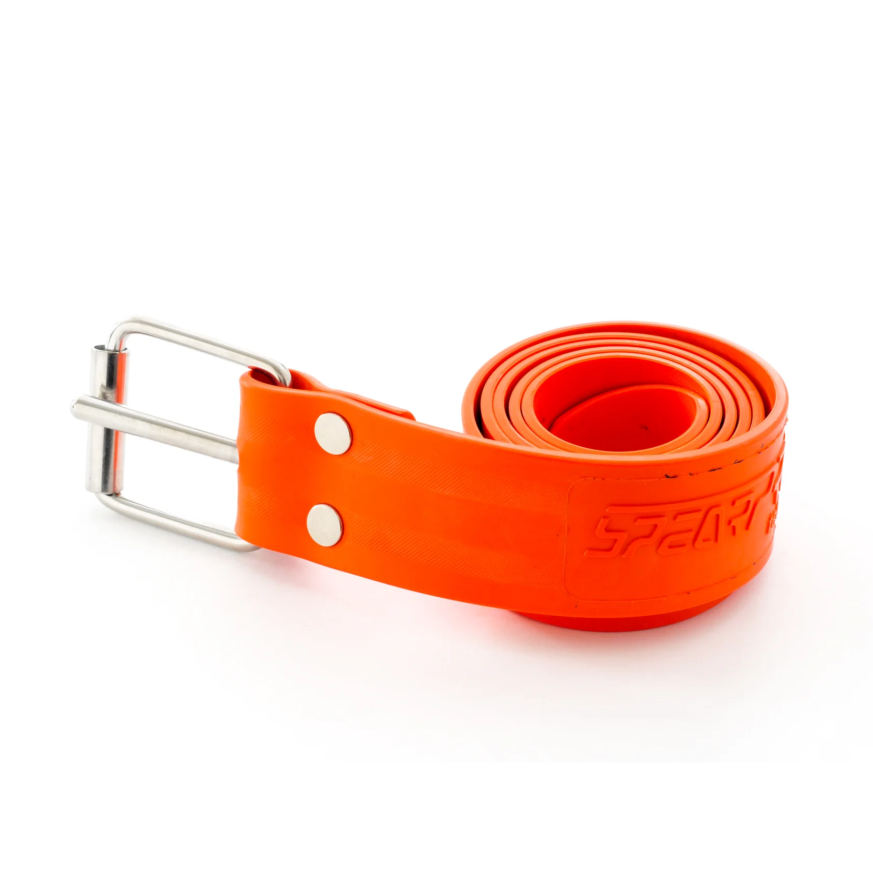 Spear Pro 4mm Marseilles Weight Belt for Scuba Diving - Orange Diving Belt for Spearfishing & Free Diving - Adjustable Neoprene Weight System for Underwater Sports