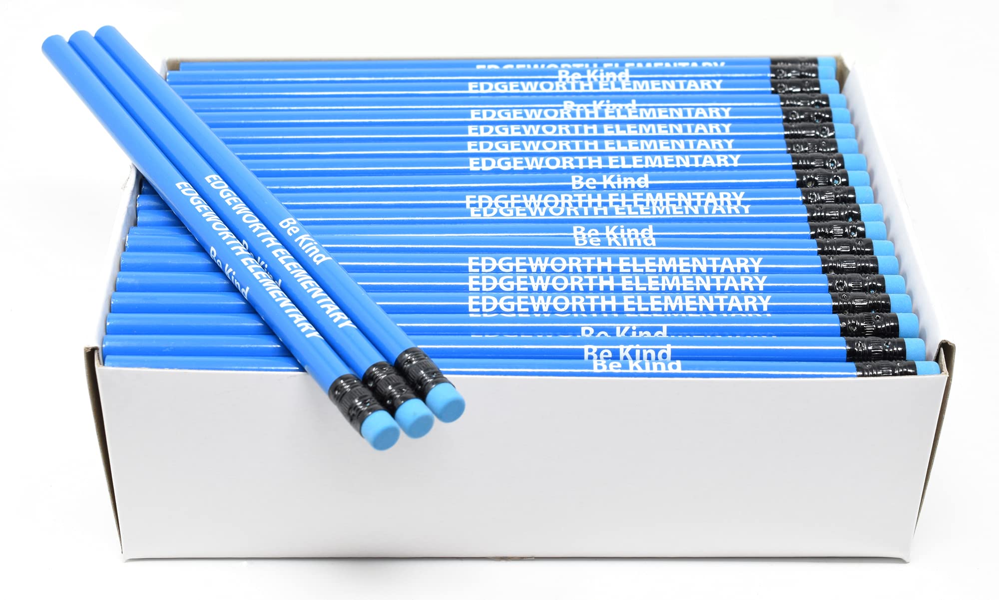 Custom Neon Round Pencils with Personalized Imprint - Bulk 1000 Pcs Box - Perfect for Promotional Giveaways, School Supplies & Office Branding