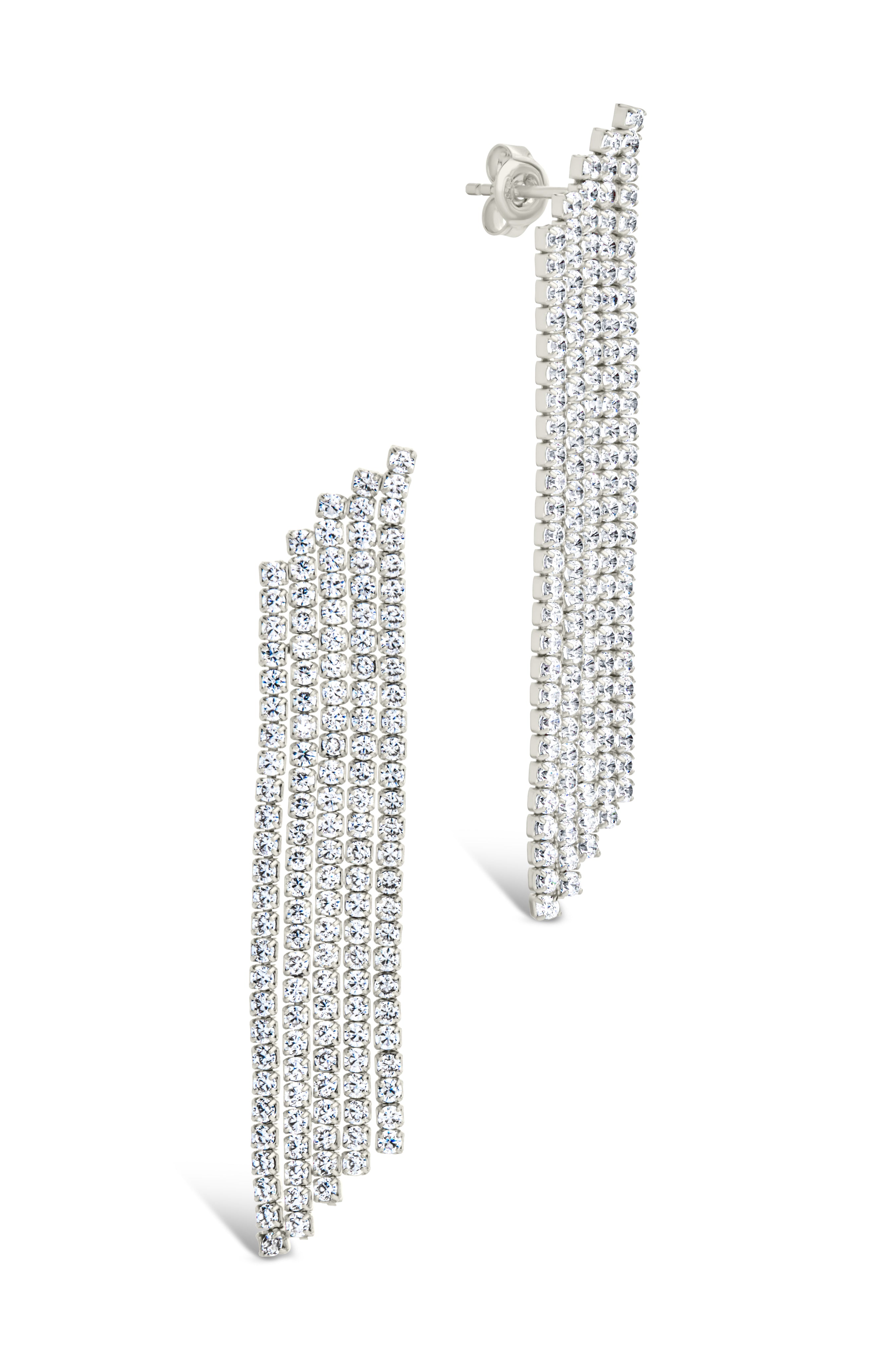 Clara CZ Dangle Stud Earrings for Women - Sparkling Cubic Zirconia Drop Earrings - Perfect for Parties, Weddings & Evening Events