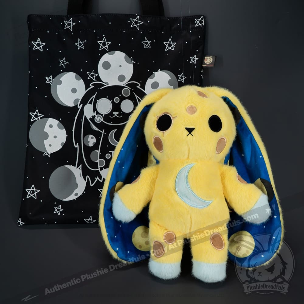 Plushie Dreadfuls Full Moon Bunny Stuffed Animal - Soft Cuddly Plush Toy for Kids, Gifts & Halloween Decor