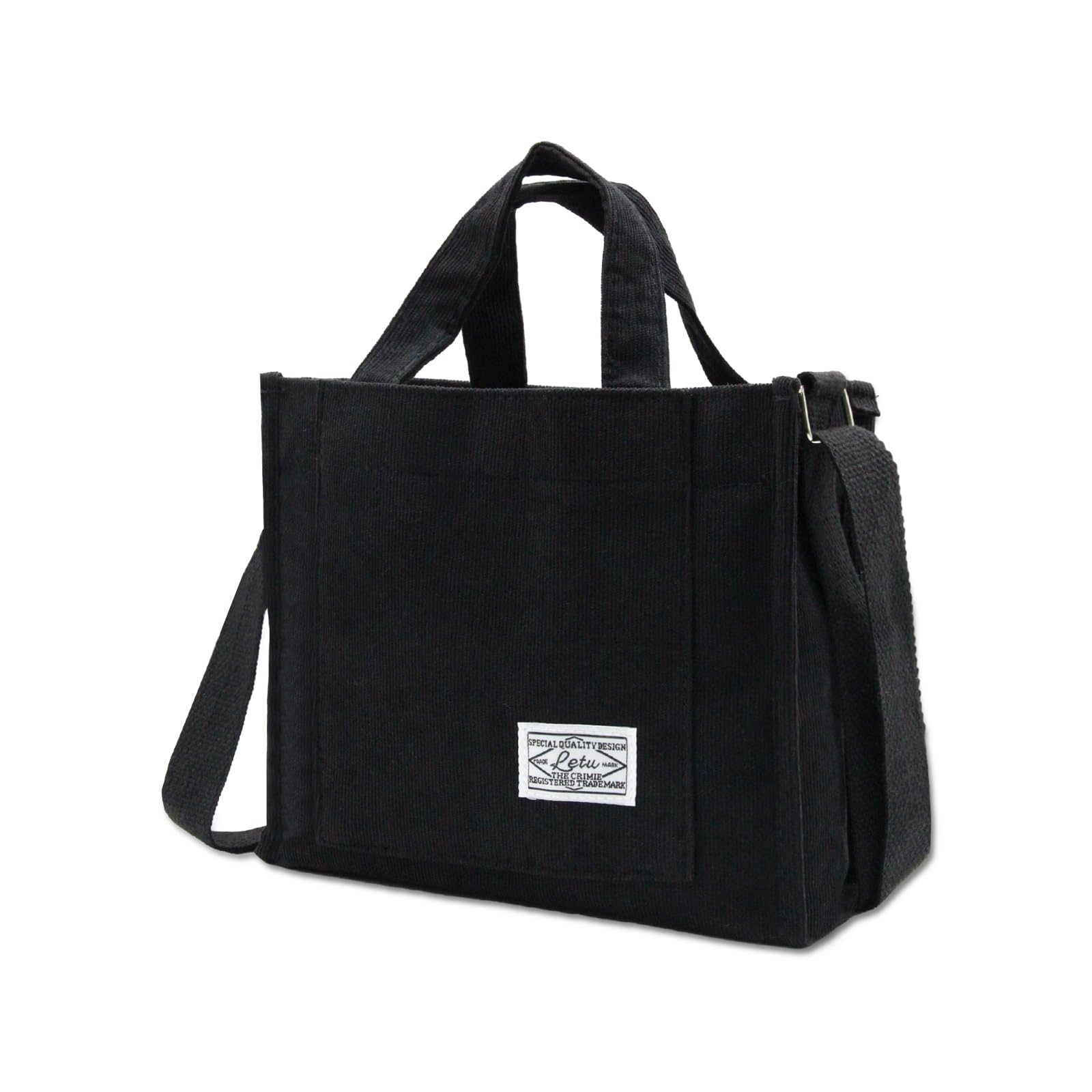 Women's Corduroy Tote Bag - Adjustable Crossbody Shoulder Bag for Women, Small Travel Handbag Purse for School, Work, Shopping & Daily Use