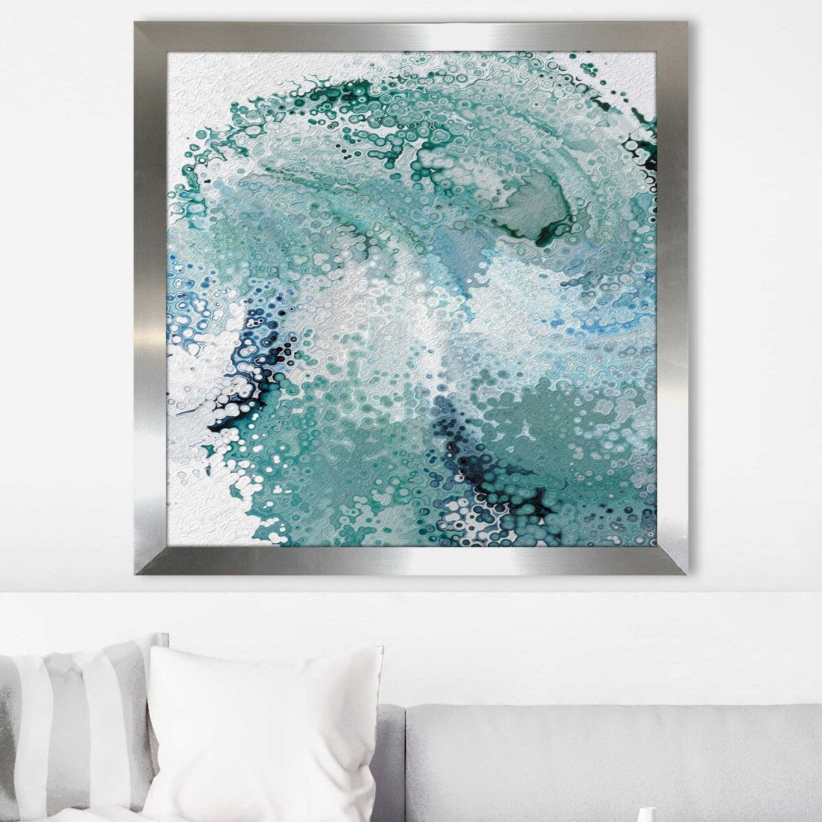 2 Kings 6:17 The Thrill of Trusting God - Inspirational Square Acrylic Print - Perfect for Home Decor, Office Wall Art & Christian Gift Ideas