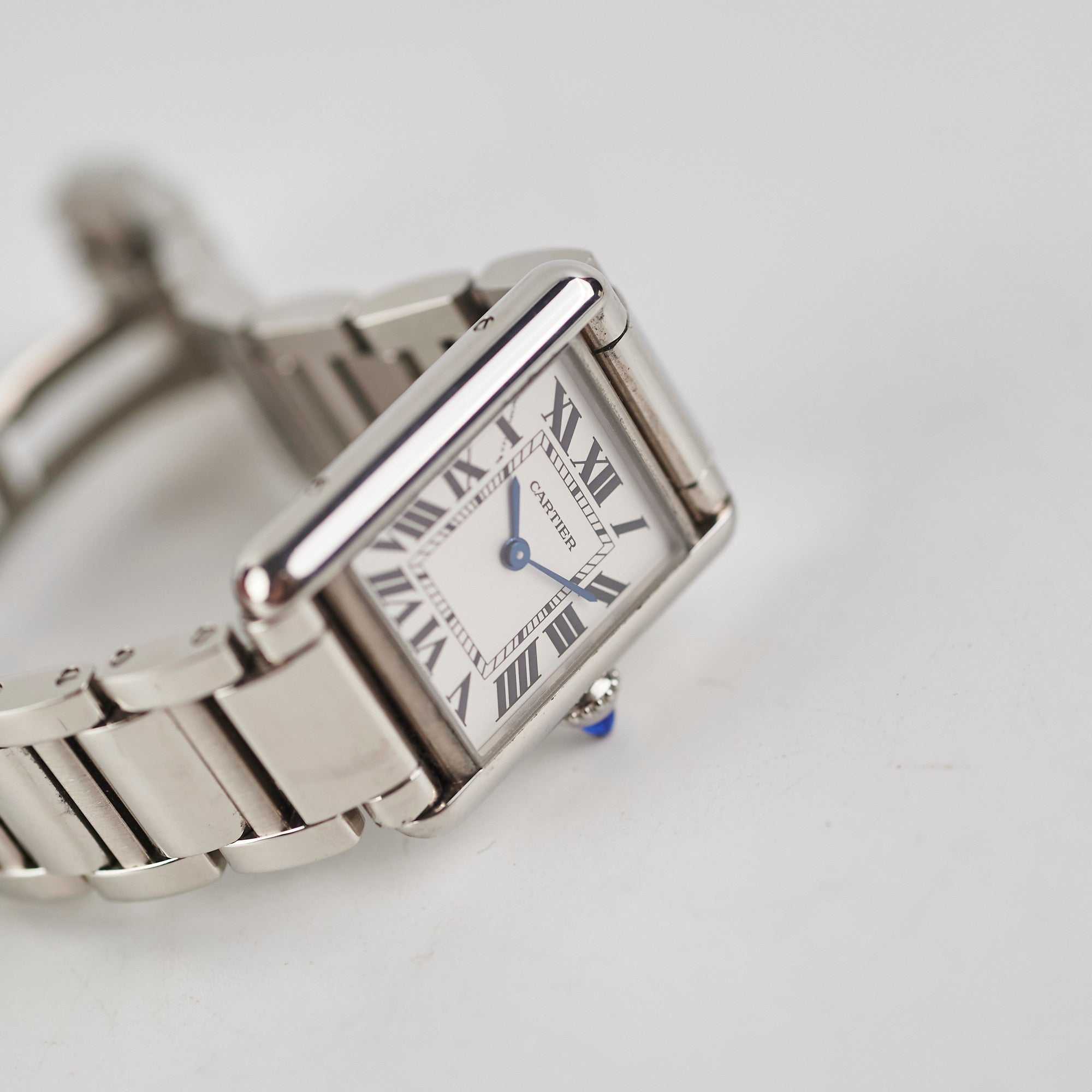 Cartier Tank Must Small Model WSTA0051 - Luxury Quartz Watch for Women, Stainless Steel Case & Bracelet - Perfect for Business, Office, and Formal Occasions