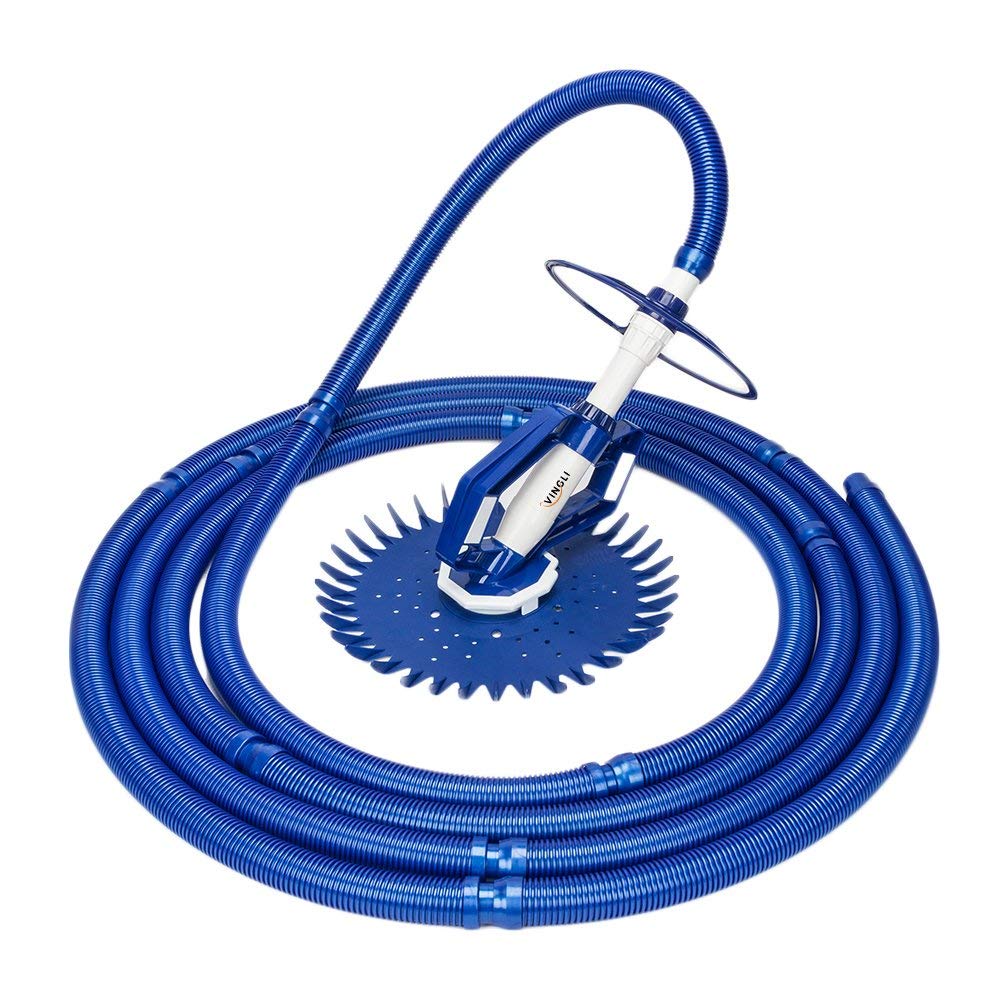 VINGLI Automatic Pool Cleaner for In-Ground Pools | Suction-Side Vacuum with Wall Climbing Technology | Perfect for Daily Pool Maintenance & Debris Removal