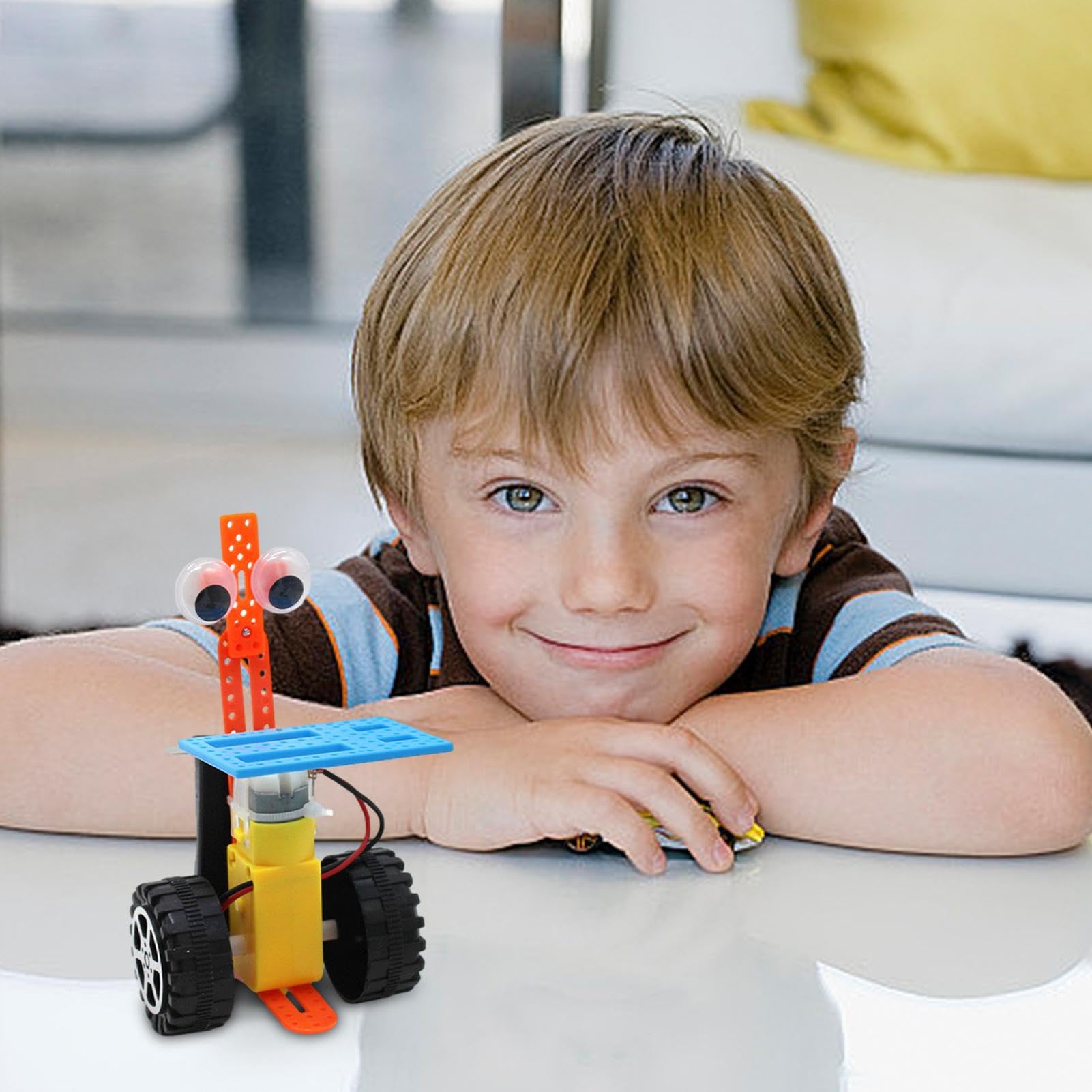 GjnjfdF DIY Robot Building Toy Kit - Handmade Food Delivery Robot Model for Kids & Adults | STEM Educational Technology Toy for Home, School & Robotics Enthusiasts