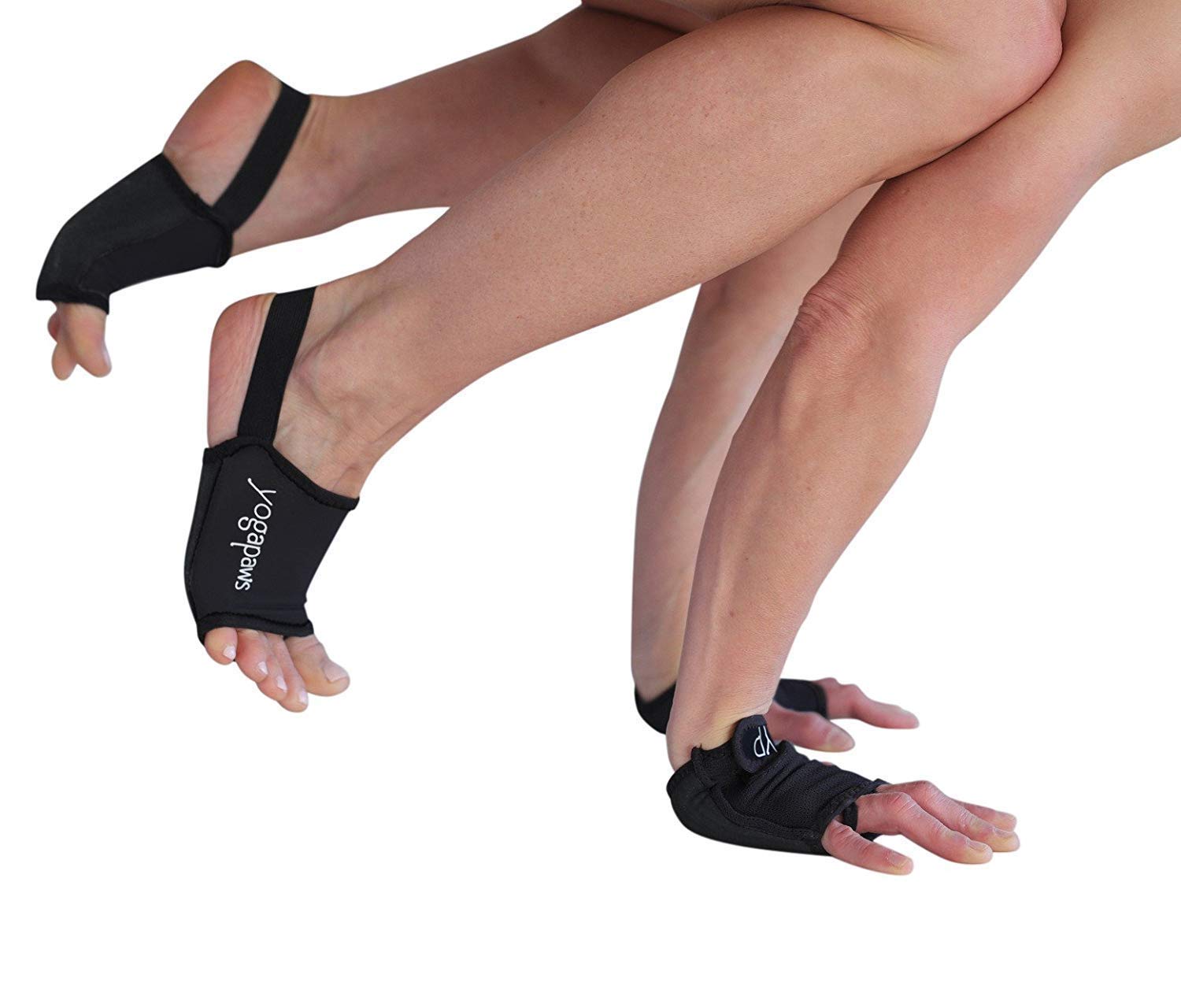 YogaPaws Elite Non-Slip Yoga Gloves & Socks with Padding for Women & Men - Perfect for Hot Yoga, Pilates & Home Workouts