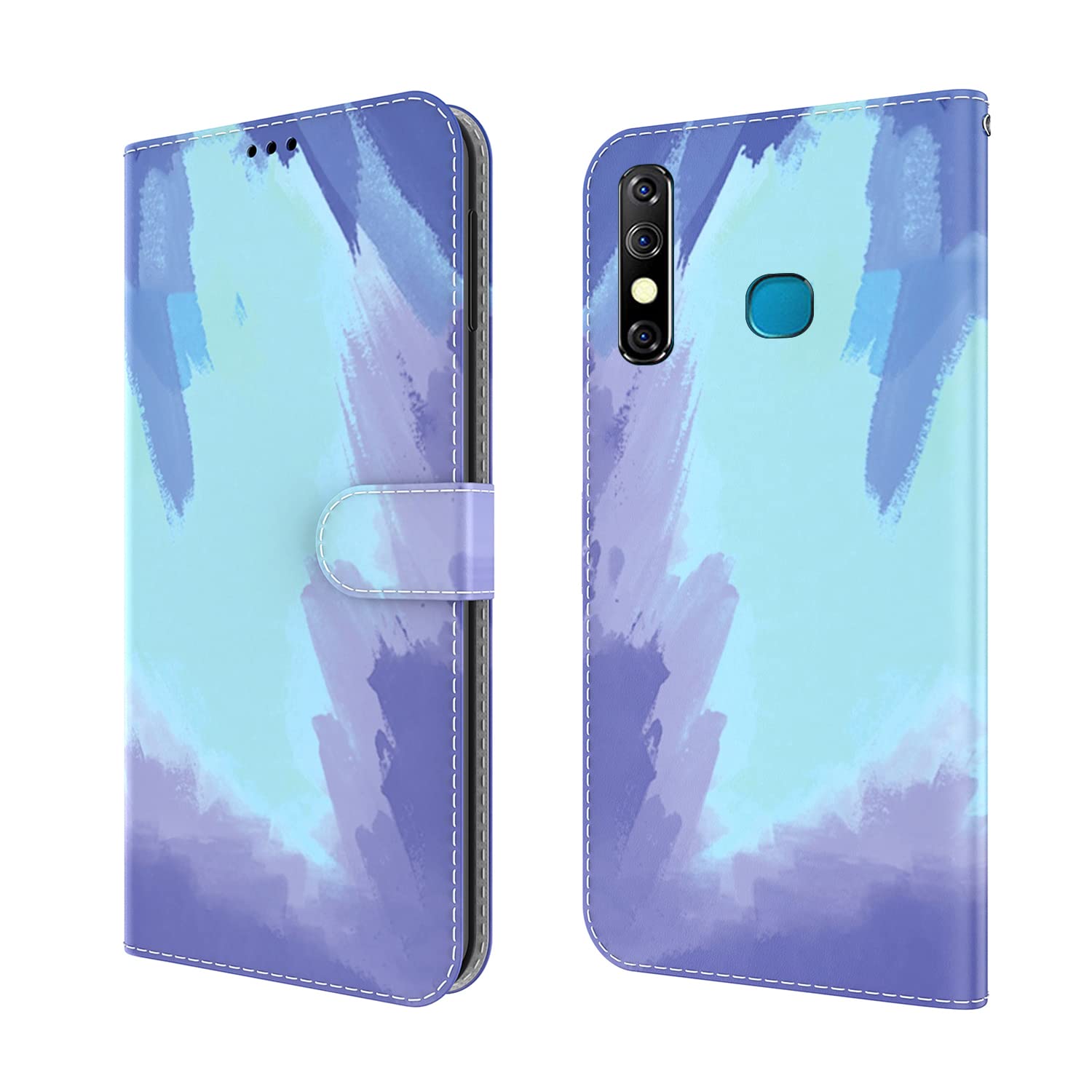 Colorful PU Leather Wallet Case for Infinix Hot 8 - Magnetic Stand & Durable Protection for Daily Use