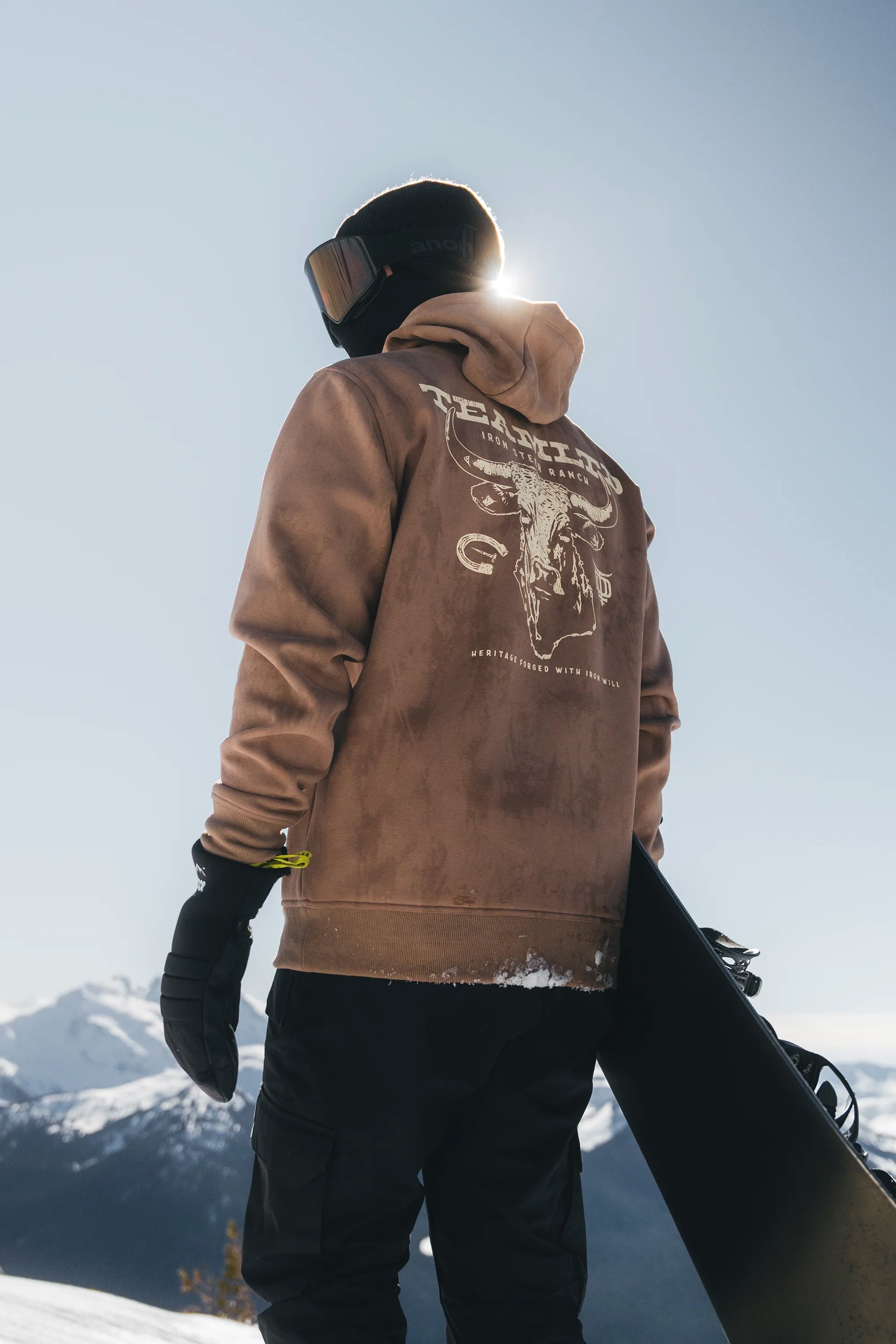 **Ranch Hoodie for Men & Women - Soft & Comfortable Tan Pullover - Perfect for Outdoor Activities, Camping, and Casual Wear**