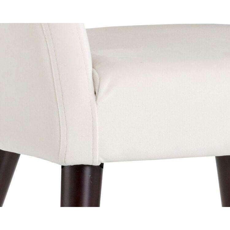 Adelaide Dining Chair - Modern Wooden Kitchen Chairs Set of 2, Comfortable Upholstered Seat with Metal Legs - Perfect for Dining Room, Kitchen, Breakfast Nook & Home Office