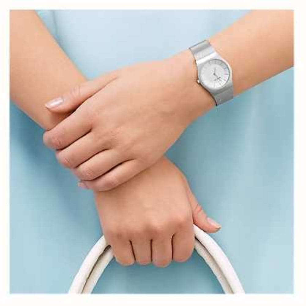 BERING 11930-001 Classic Women's Watch - Slim Minimalist Stainless Steel Mesh Band Analog Quartz Watch for Women - Perfect for Office, Business, and Everyday Wear